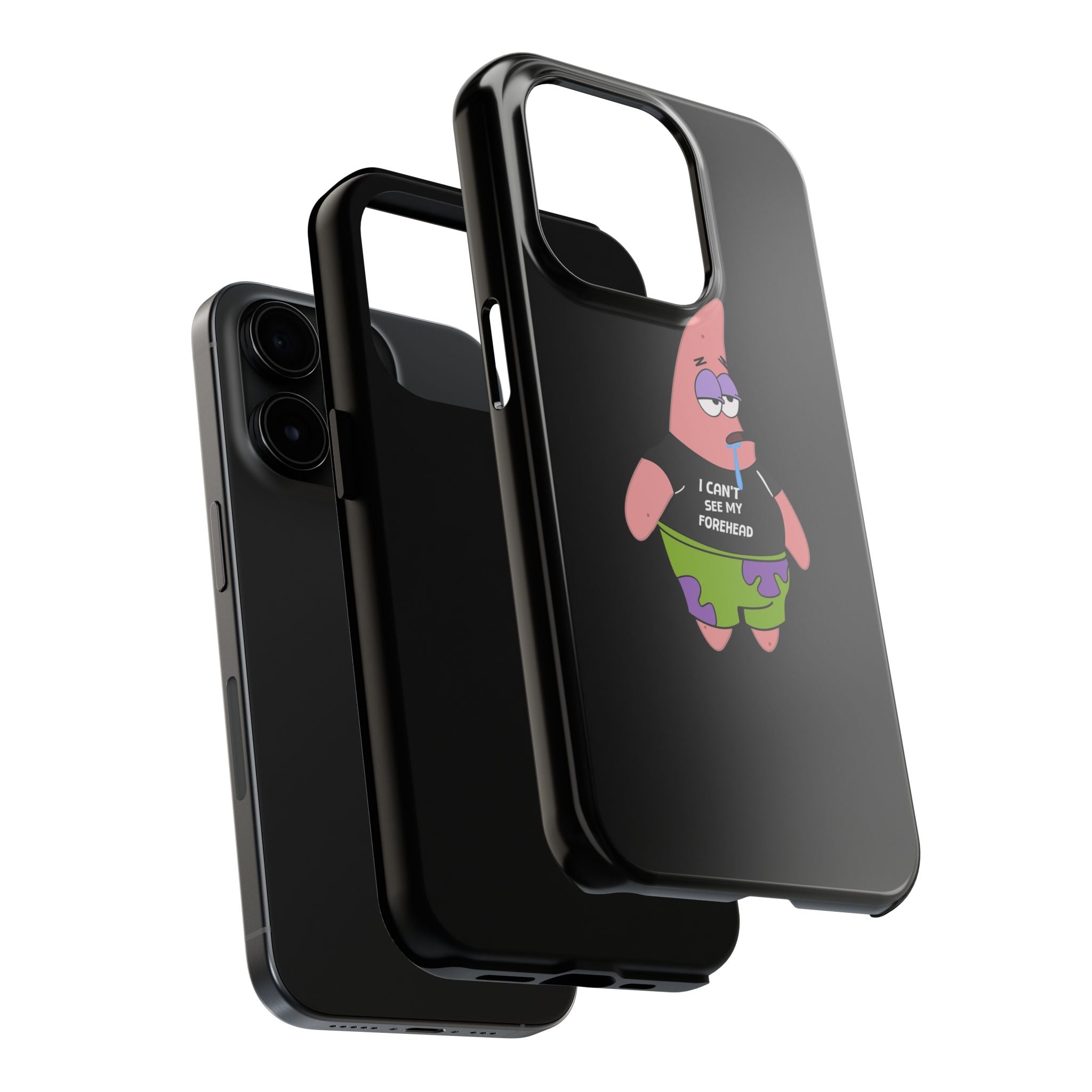 Patrick Star Phone Case — 'I Can't See My Forehead' Cartoon Protective Case
