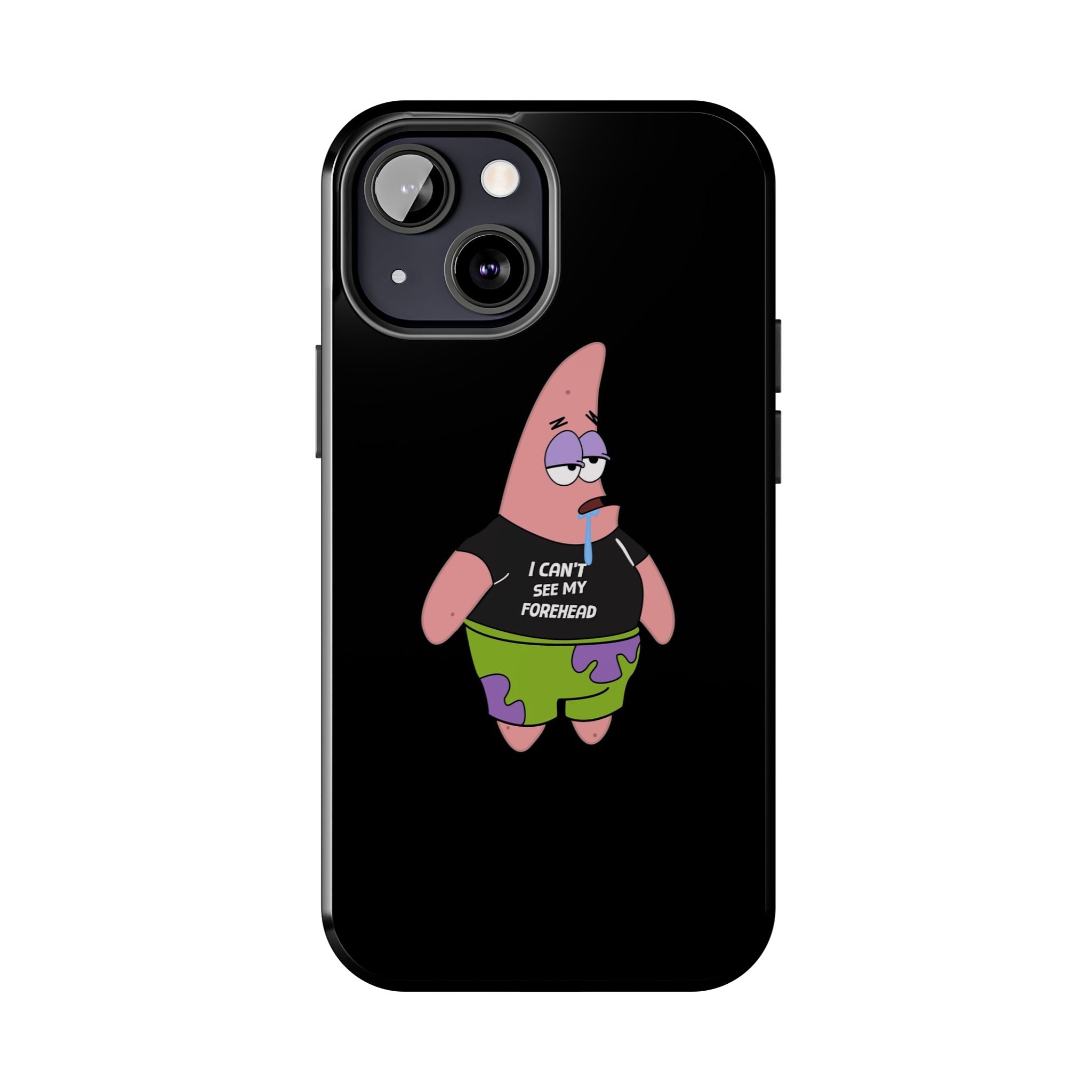 Patrick Star Phone Case — 'I Can't See My Forehead' Cartoon Protective Case