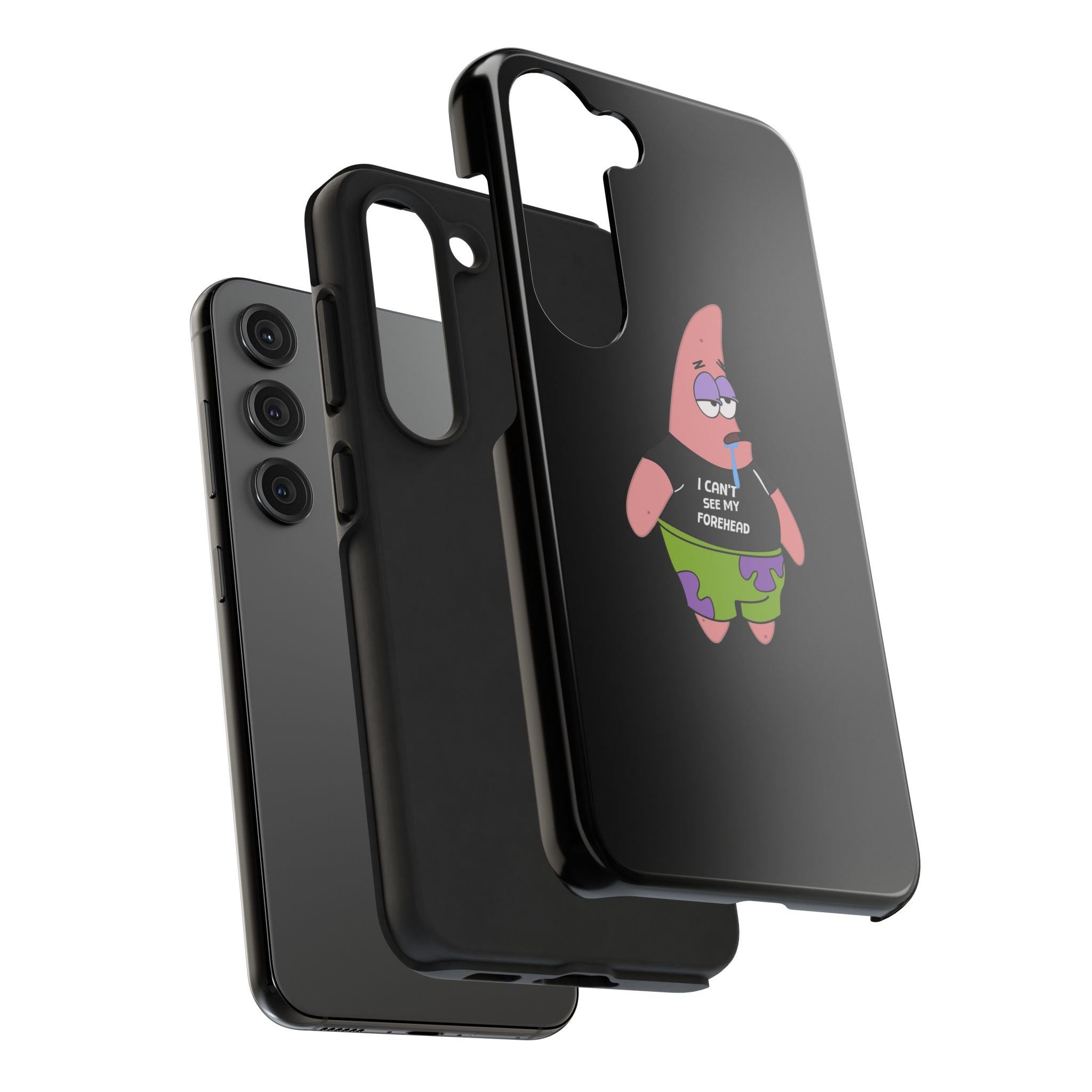 Patrick Star Phone Case — 'I Can't See My Forehead' Cartoon Protective Case