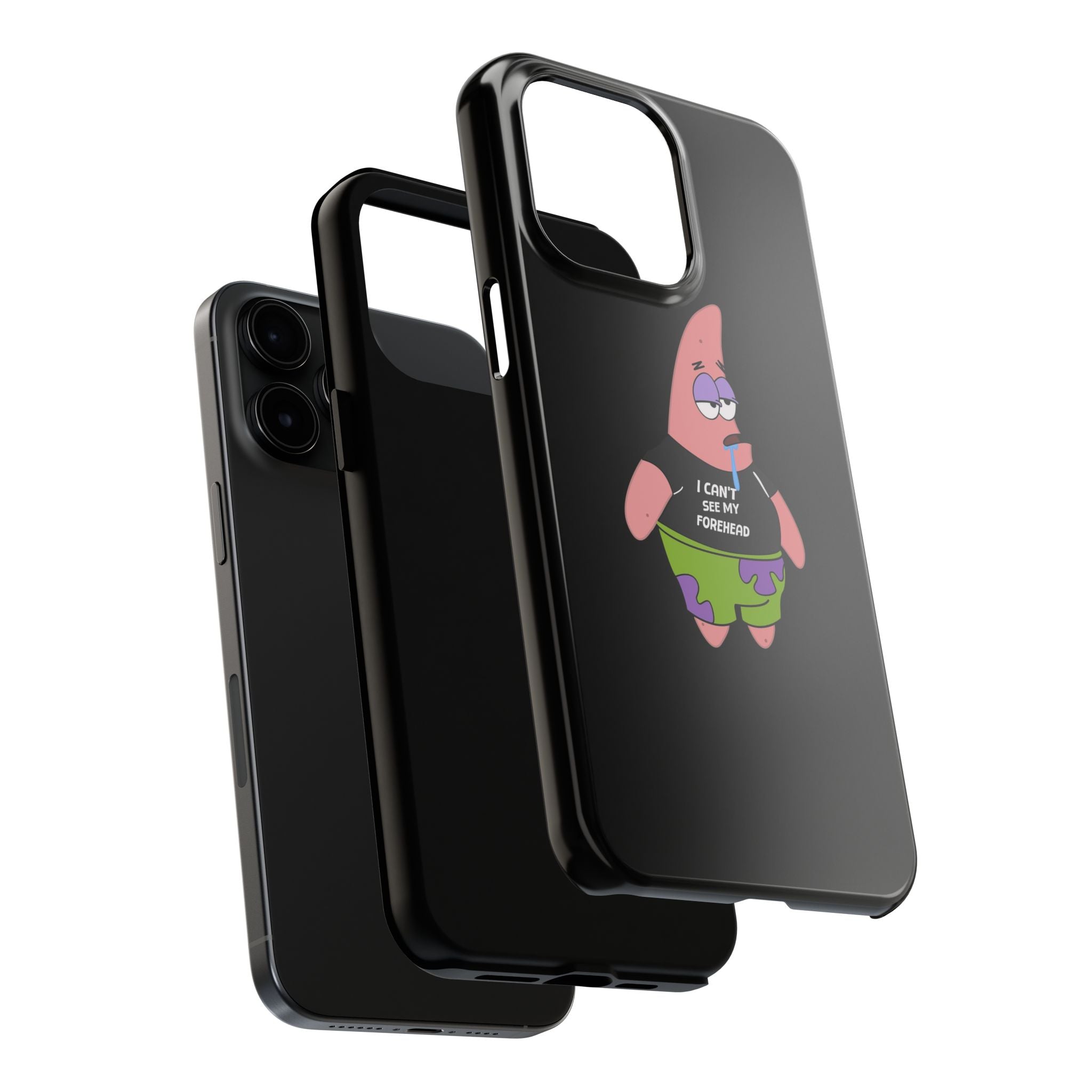Patrick Star Phone Case — 'I Can't See My Forehead' Cartoon Protective Case