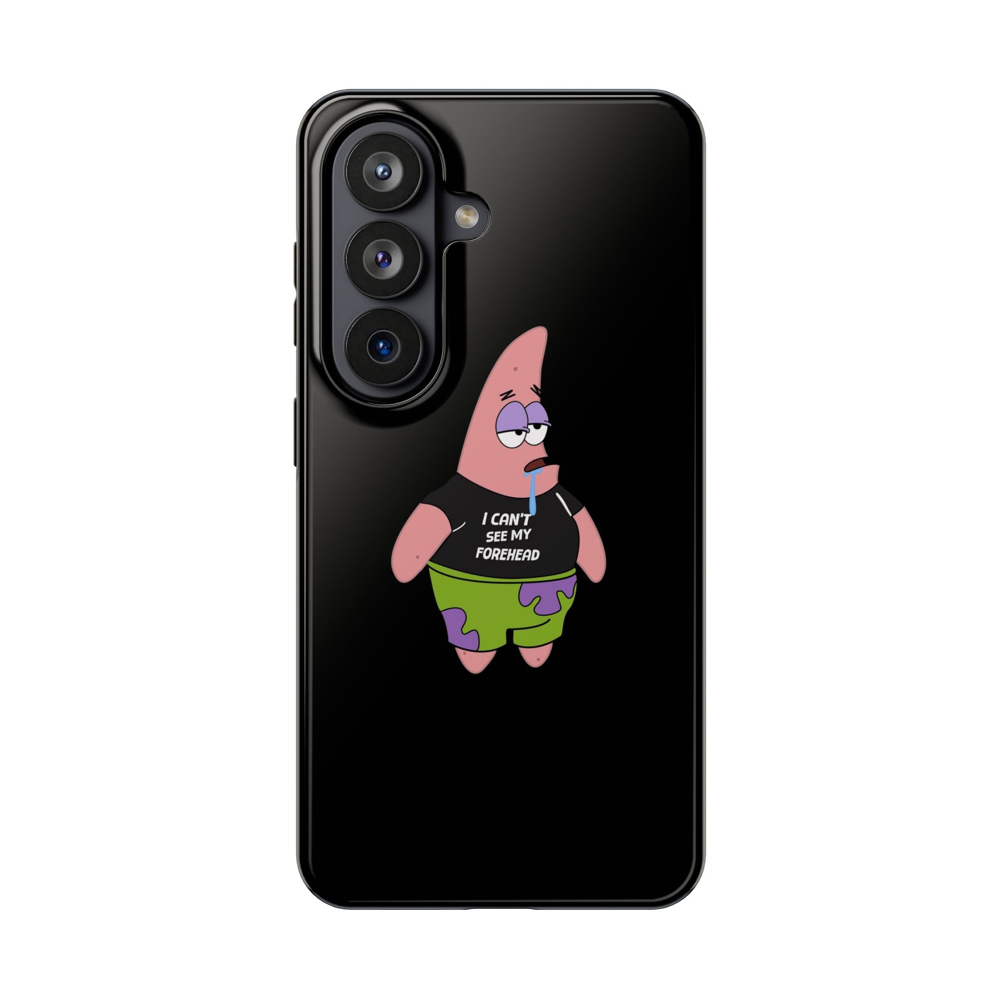 Patrick Star Phone Case — 'I Can't See My Forehead' Cartoon Protective Case