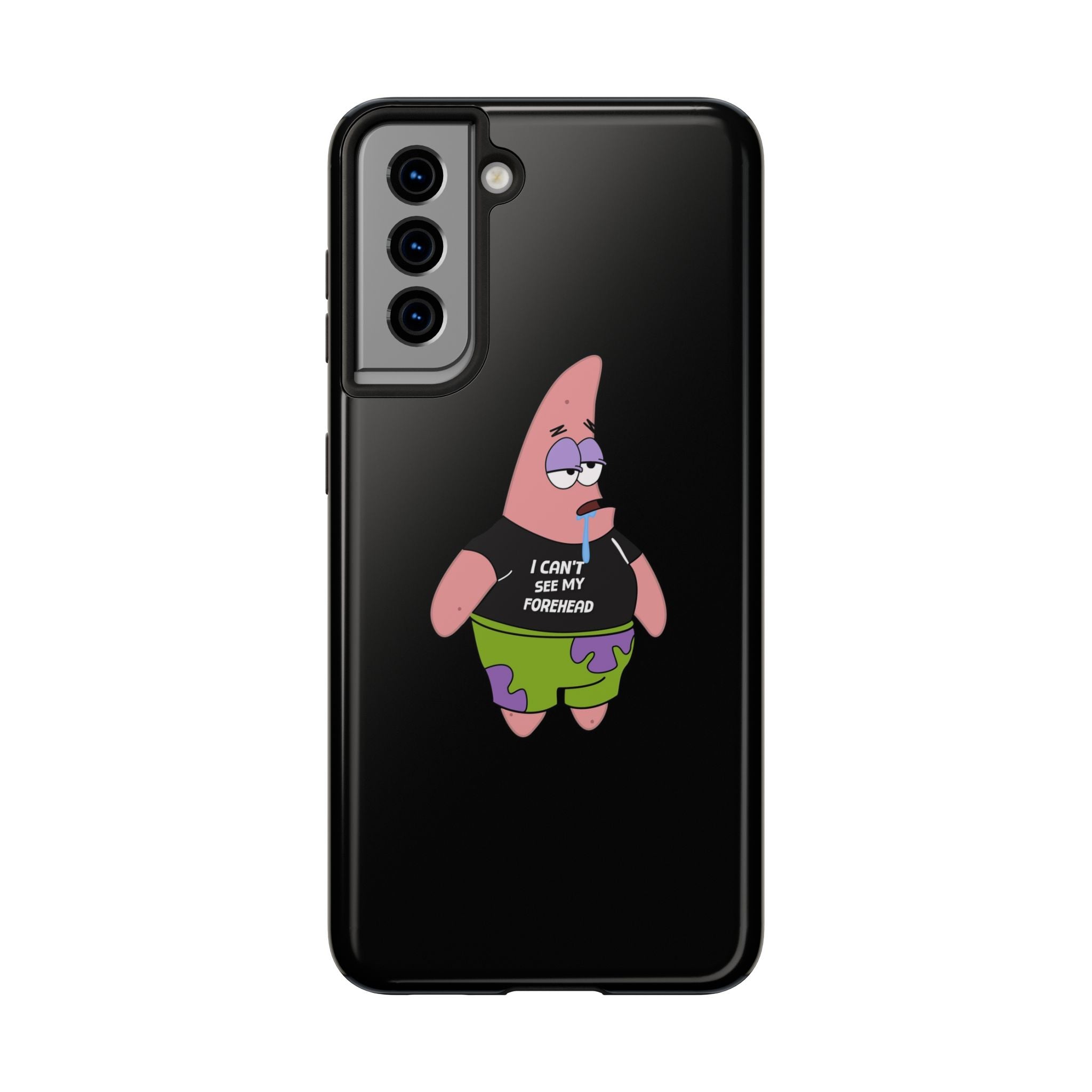 Patrick Star Phone Case — 'I Can't See My Forehead' Cartoon Protective Case