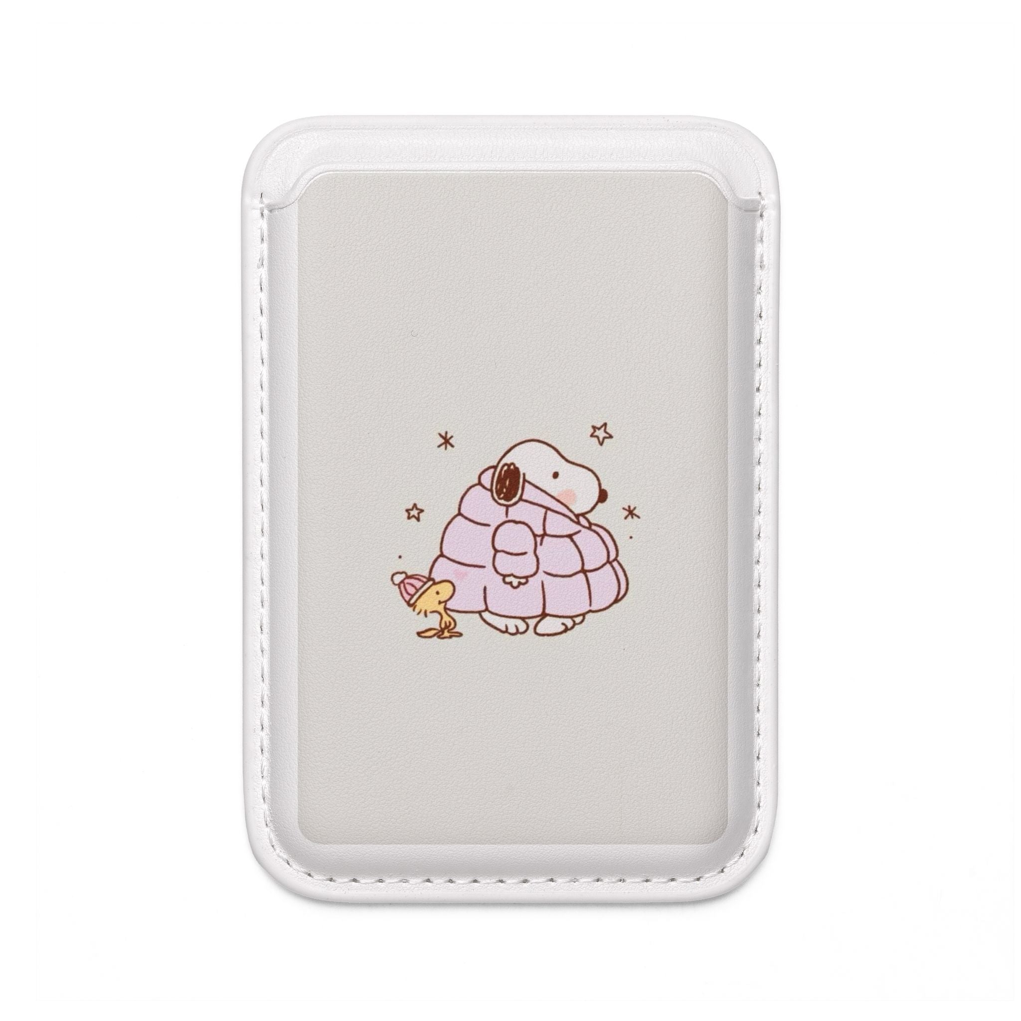 MagSafe Vegan Wallet — Cute Puffy Dog & Duck Card Holder