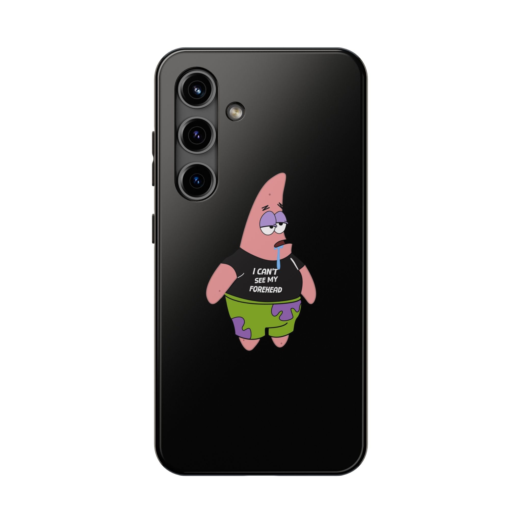Patrick Star Phone Case — 'I Can't See My Forehead' Cartoon Protective Case