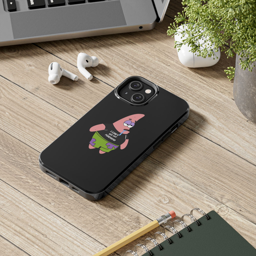 Patrick Star Phone Case — 'I Can't See My Forehead' Cartoon Protective Case