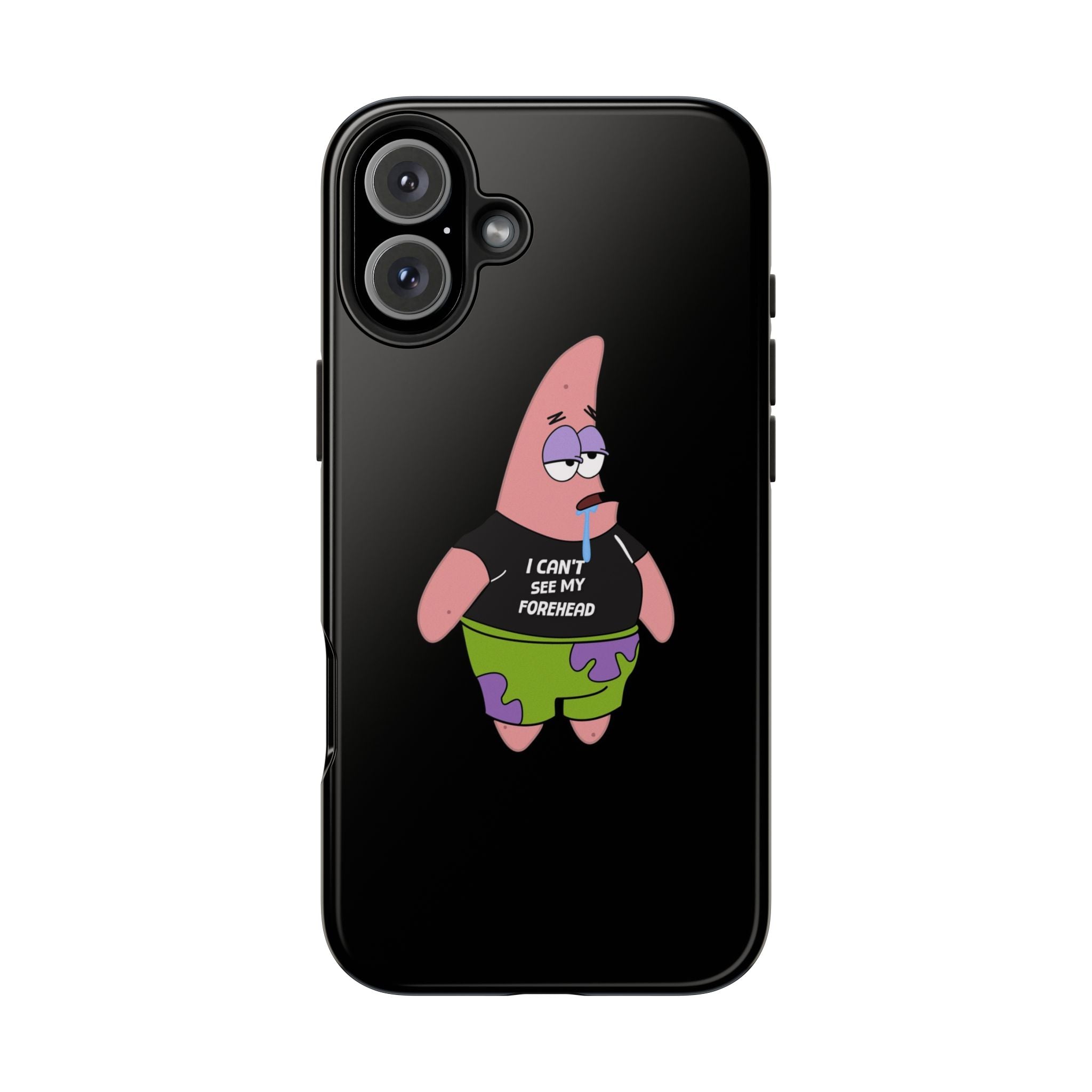 Patrick Star Phone Case — 'I Can't See My Forehead' Cartoon Protective Case