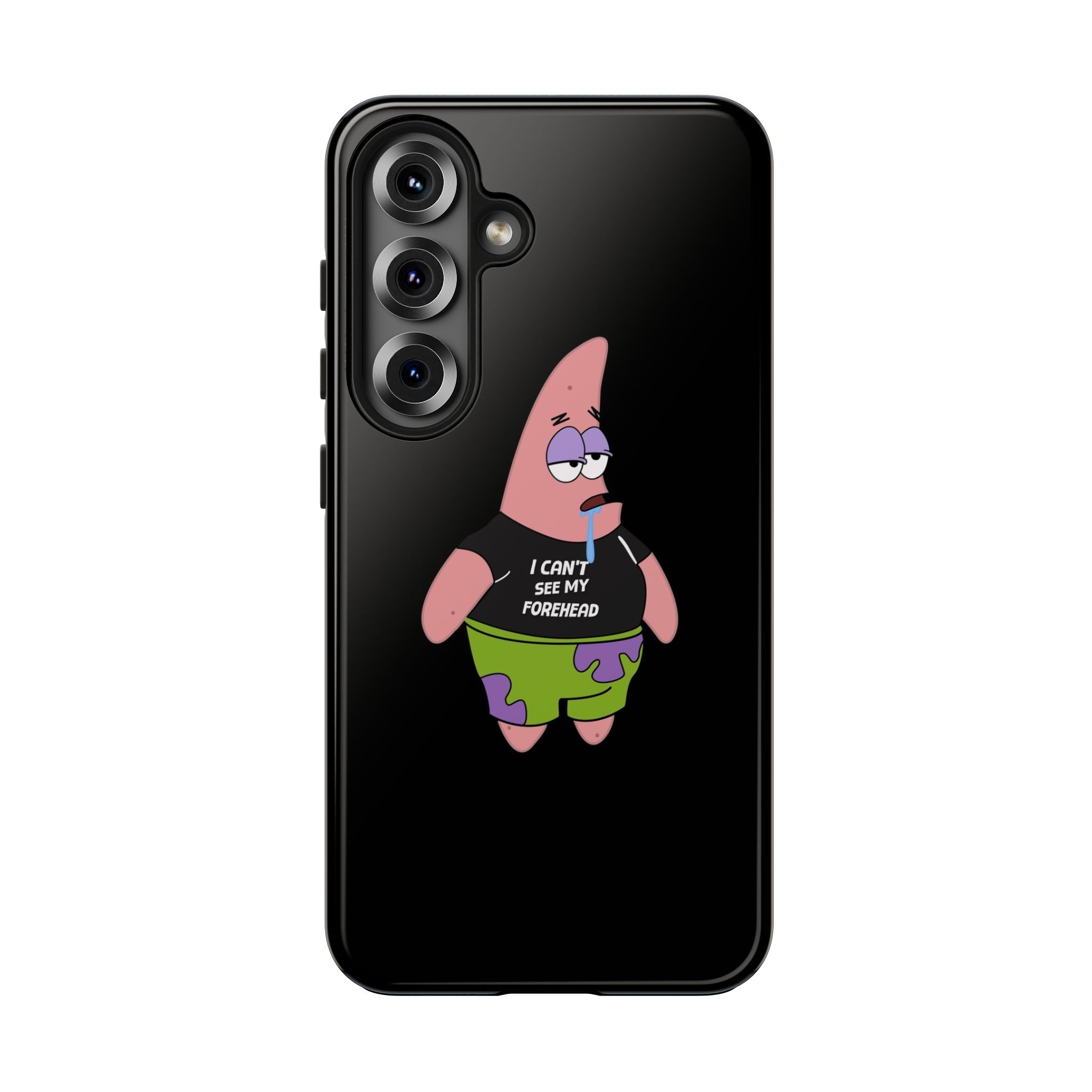 Patrick Star Phone Case — 'I Can't See My Forehead' Cartoon Protective Case