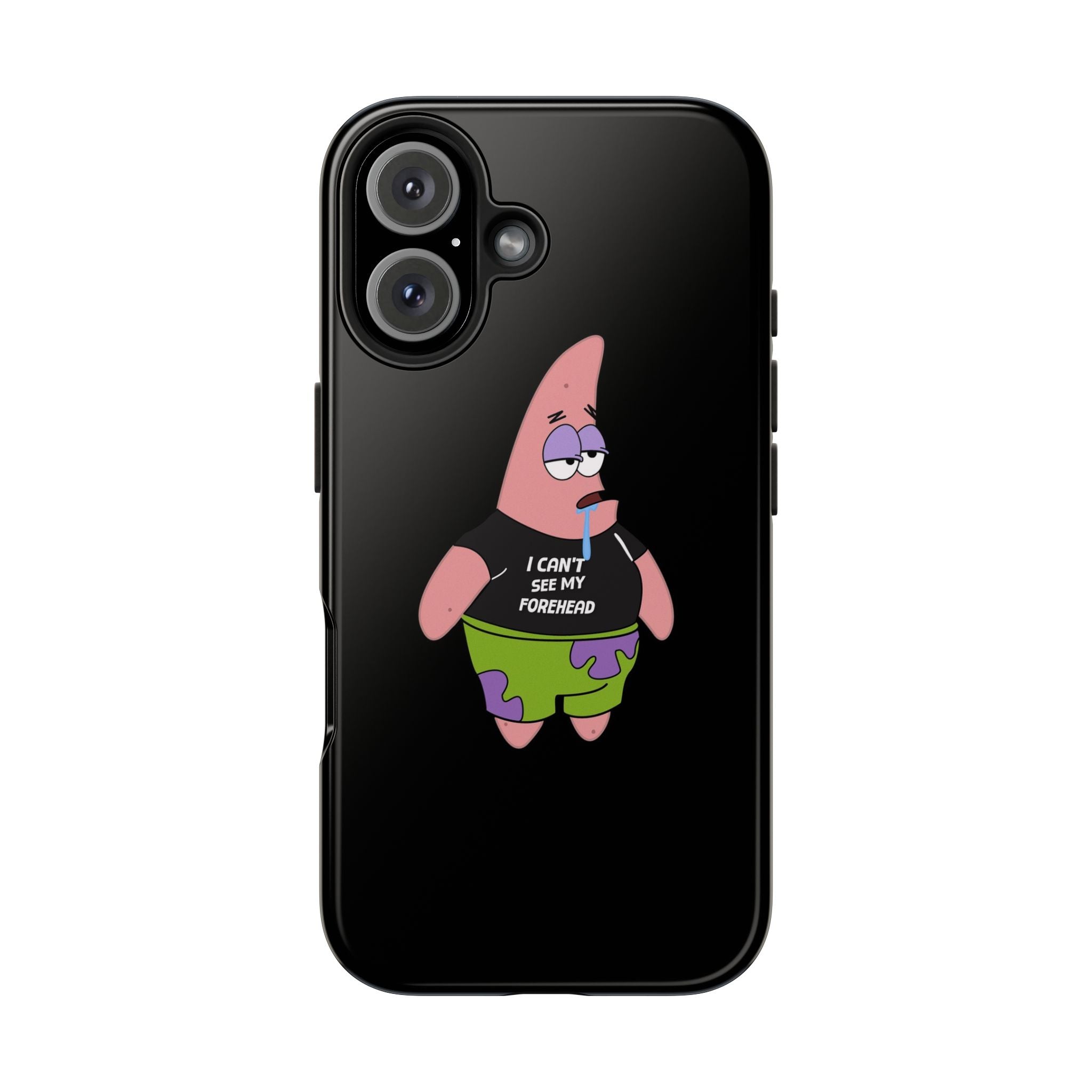 Patrick Star Phone Case — 'I Can't See My Forehead' Cartoon Protective Case