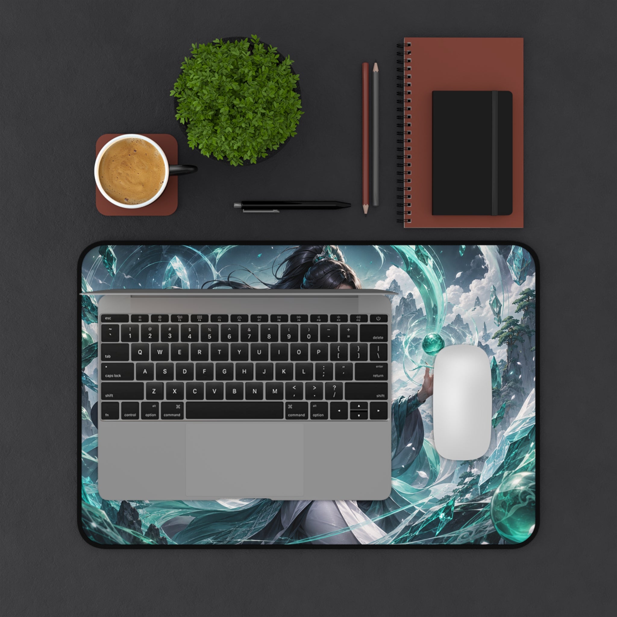 Mystic Sorceress Desk Mat — Fantasy Gaming Mouse Pad