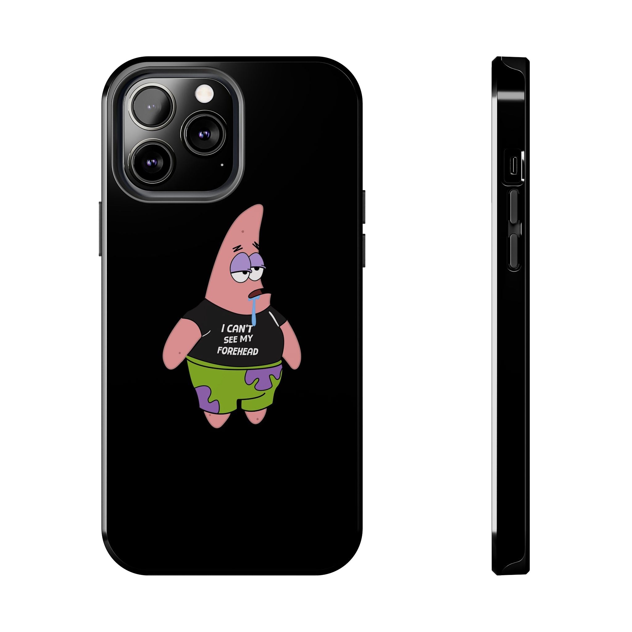 Patrick Star Phone Case — 'I Can't See My Forehead' Cartoon Protective Case