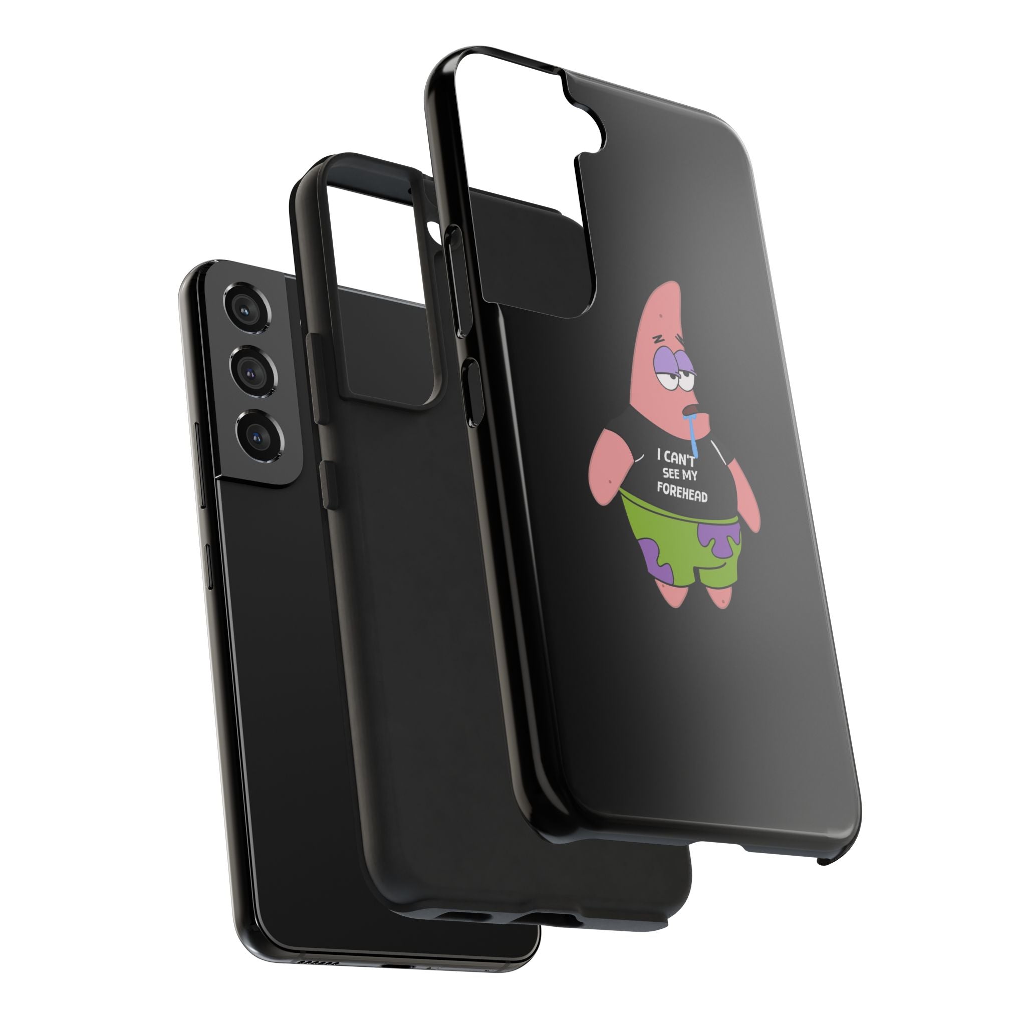 Patrick Star Phone Case — 'I Can't See My Forehead' Cartoon Protective Case