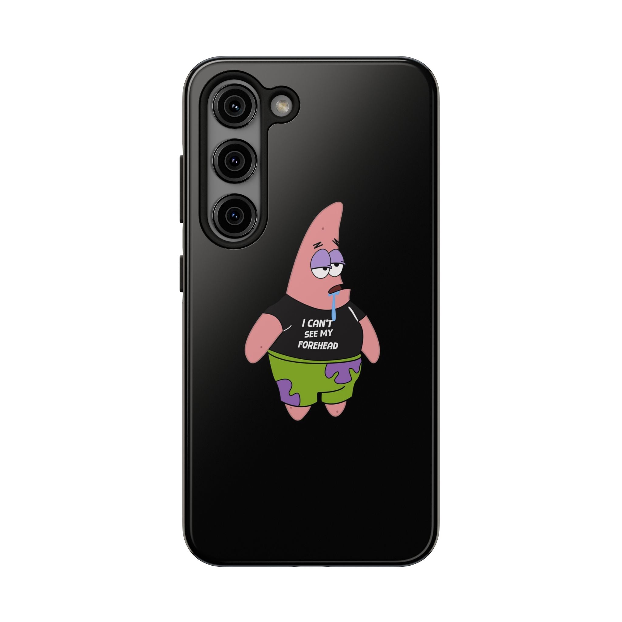 Patrick Star Phone Case — 'I Can't See My Forehead' Cartoon Protective Case