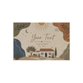 Outdoor Rug — Personalized Boho Cottage Welcome Mat (Custom Text & Names)