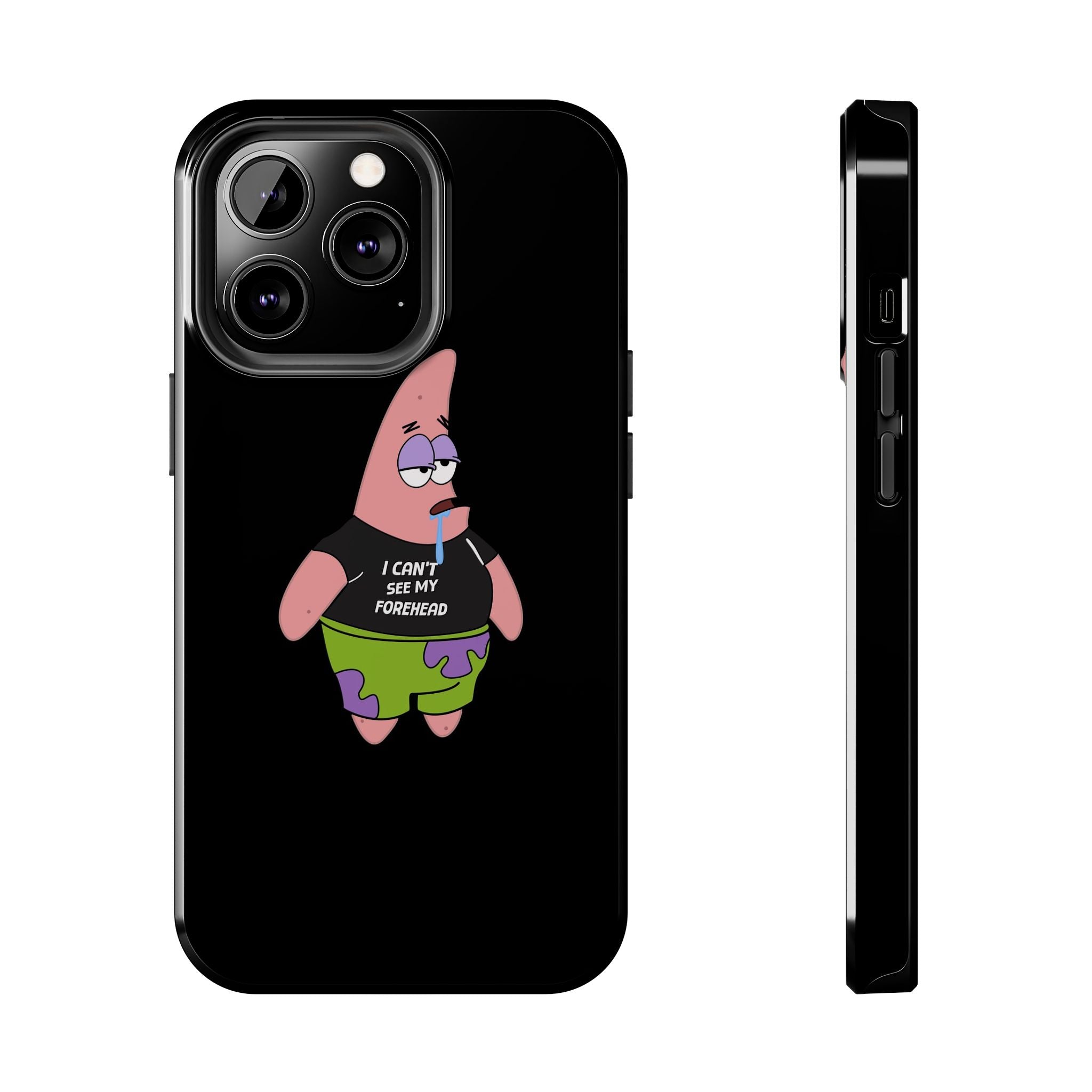 Patrick Star Phone Case — 'I Can't See My Forehead' Cartoon Protective Case