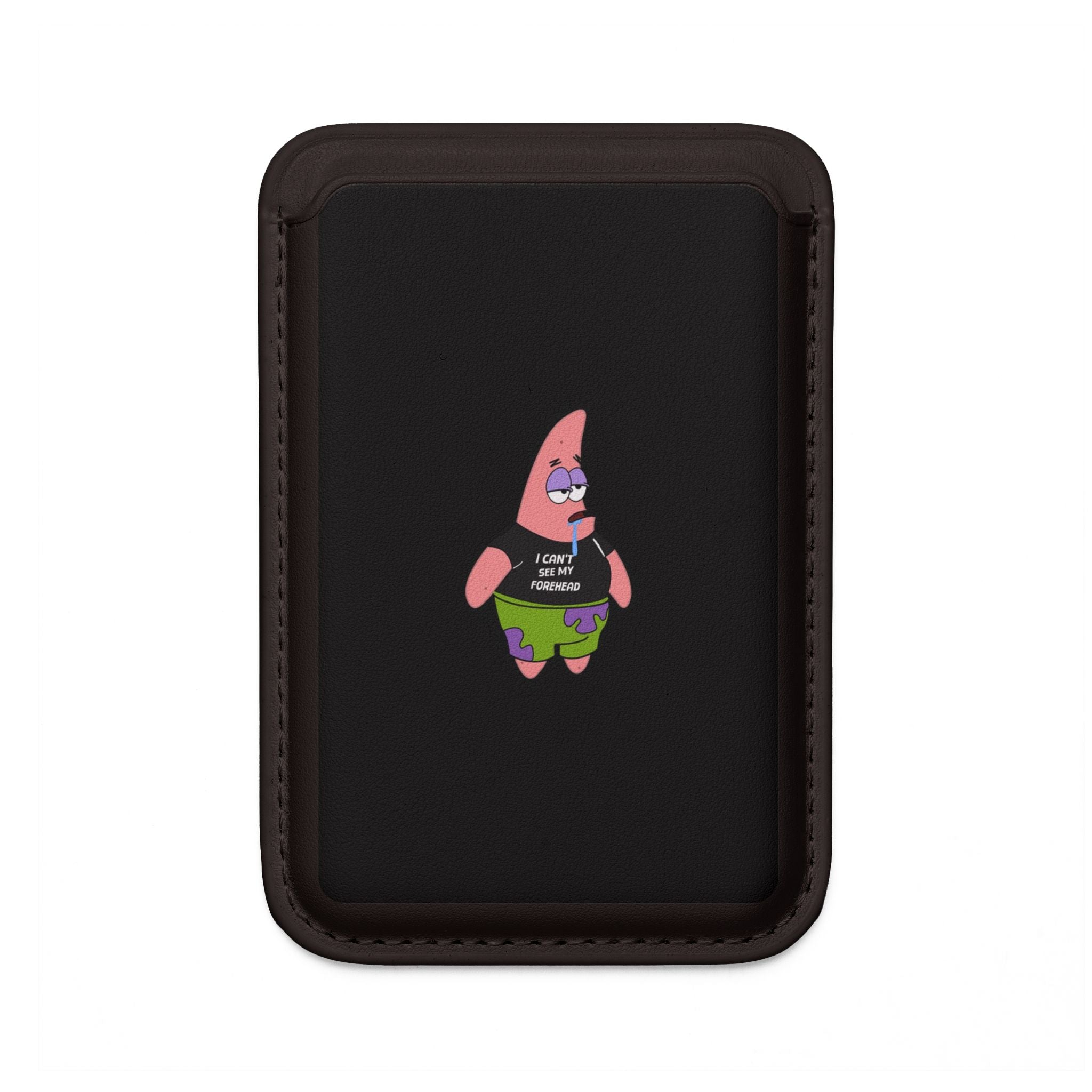 Patrick Star Vegan Wallet MagSafe® Card Holder — Funny "I Don’t Need It" Cartoon Phone Wallet
