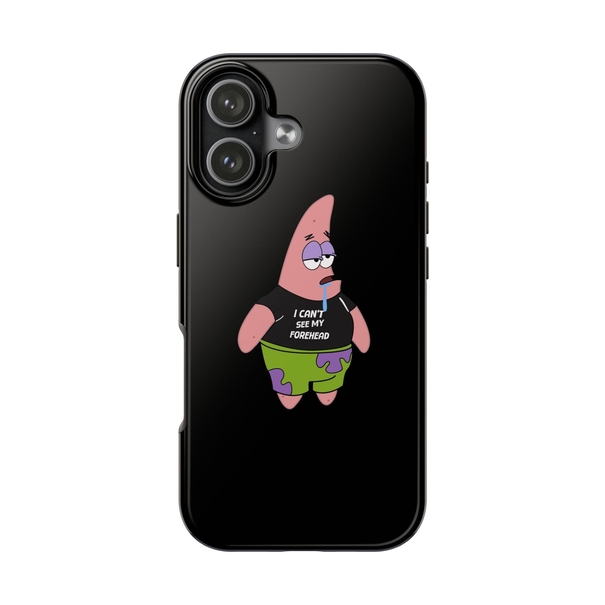 Patrick Star Phone Case — 'I Can't See My Forehead' Cartoon Protective Case