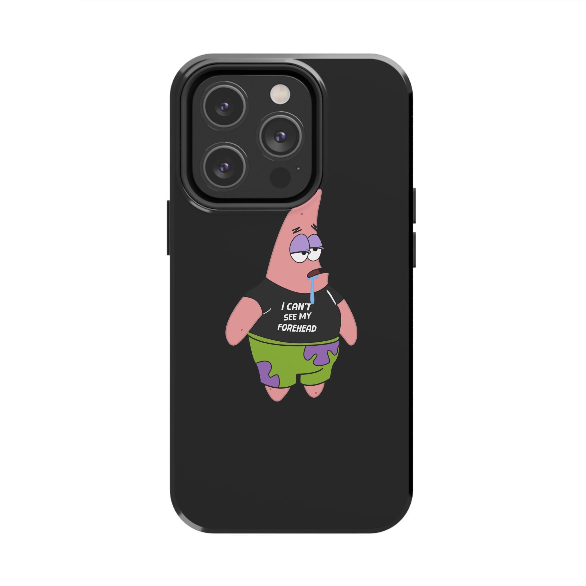 Patrick Star Phone Case — 'I Can't See My Forehead' Cartoon Protective Case