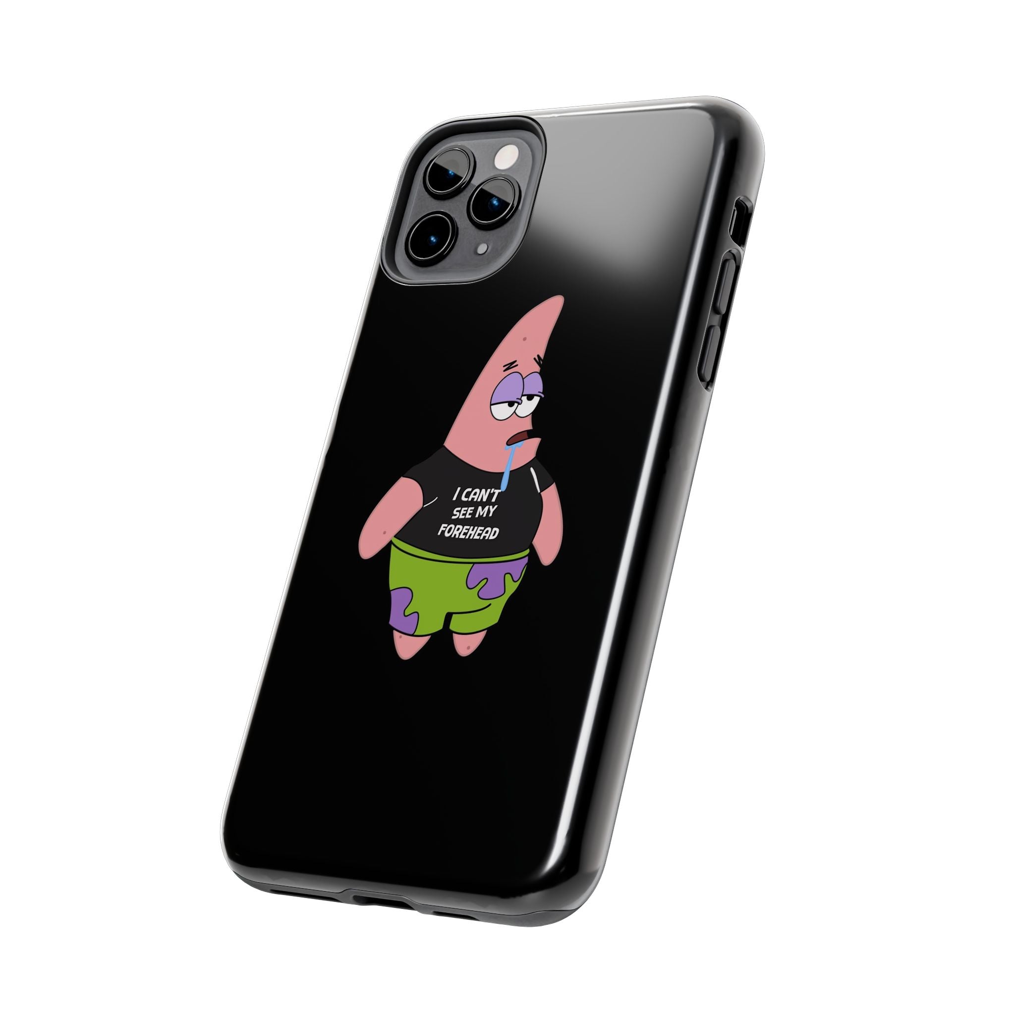 Patrick Star Phone Case — 'I Can't See My Forehead' Cartoon Protective Case