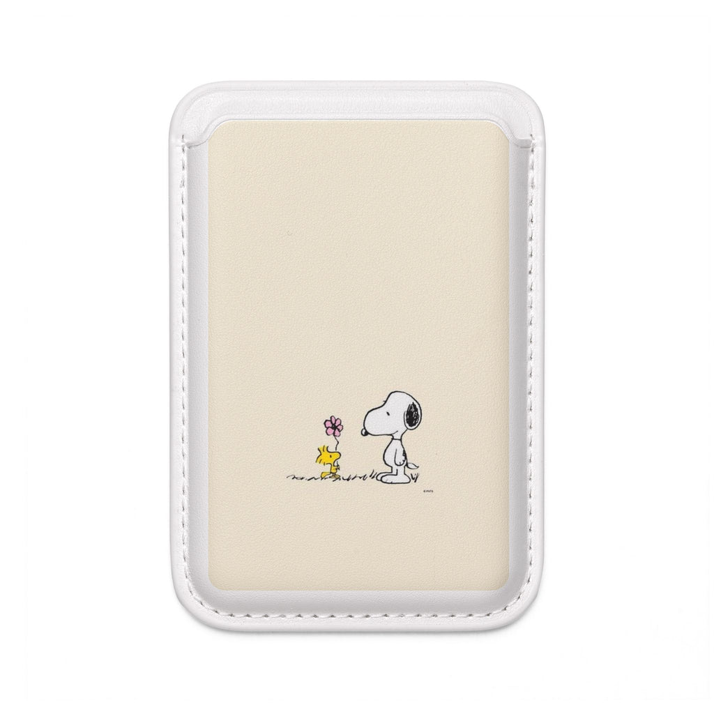 MagSafe Vegan Wallet — Snoopy & Woodstock Floral Card Holder