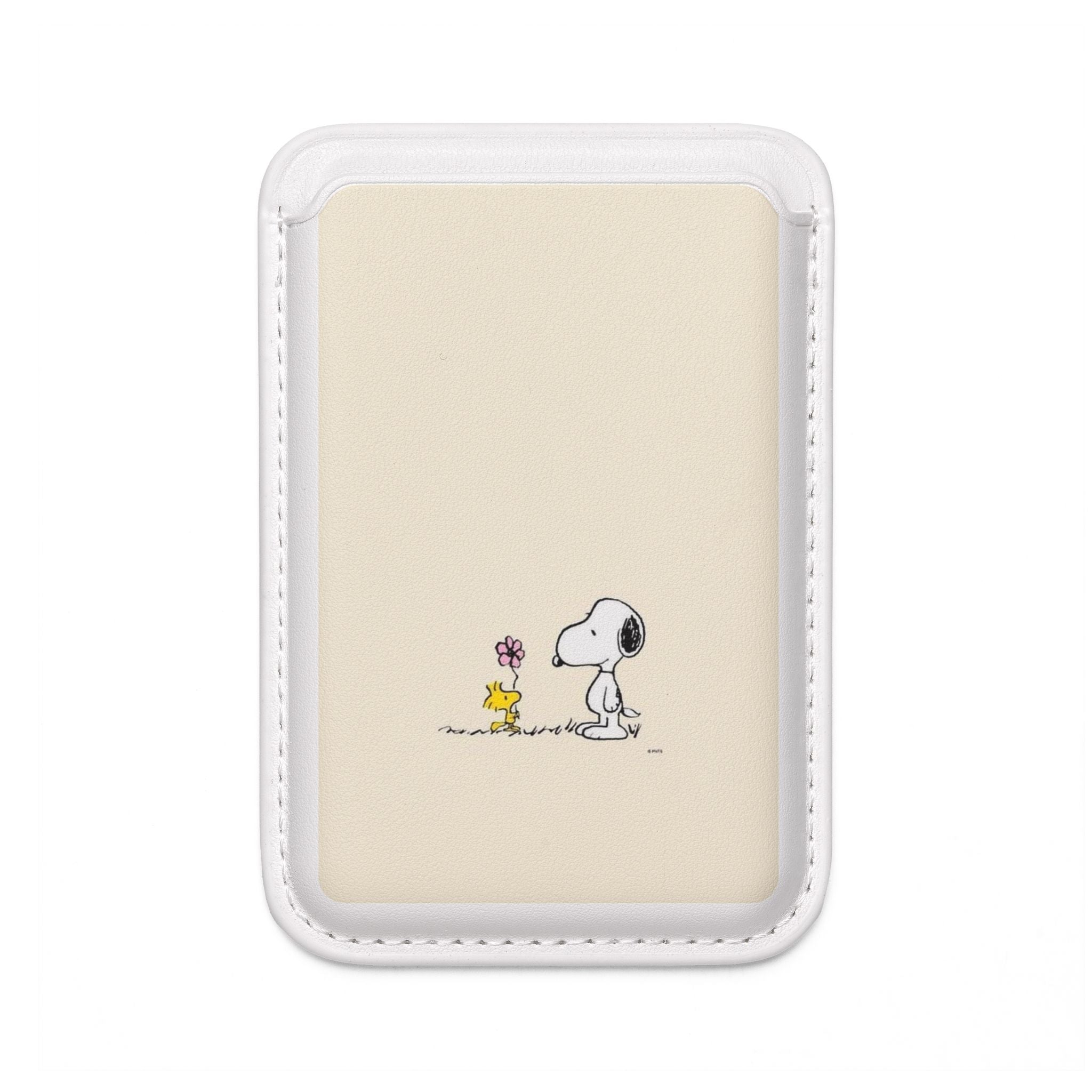 MagSafe Vegan Wallet — Snoopy & Woodstock Floral Card Holder