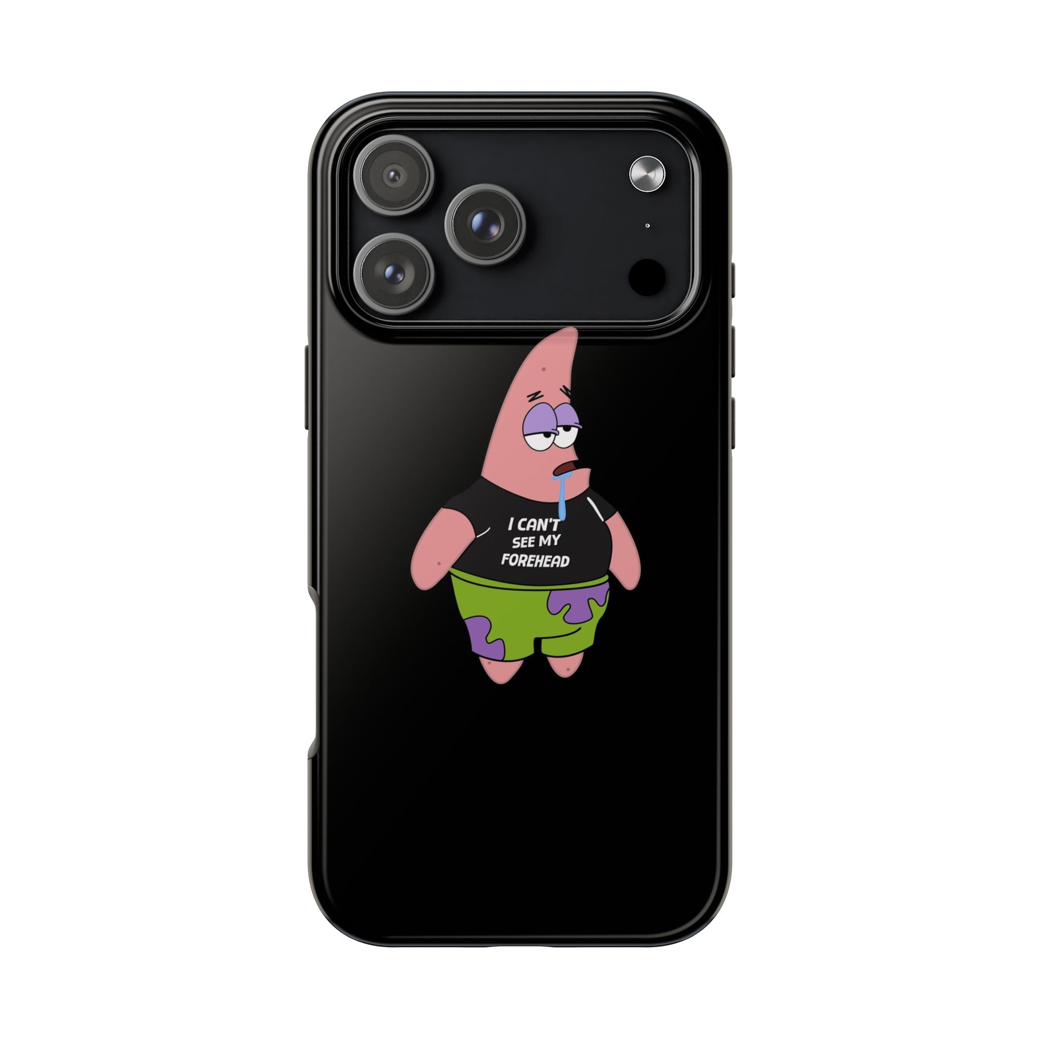 Patrick Star Phone Case — 'I Can't See My Forehead' Cartoon Protective Case
