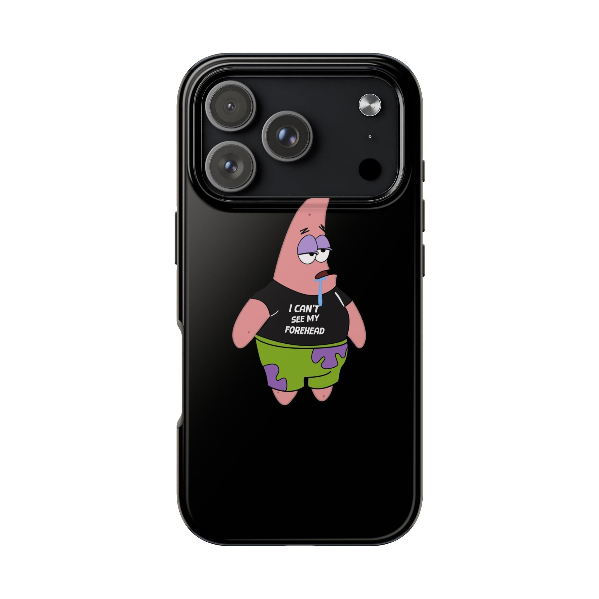 Patrick Star Phone Case — 'I Can't See My Forehead' Cartoon Protective Case