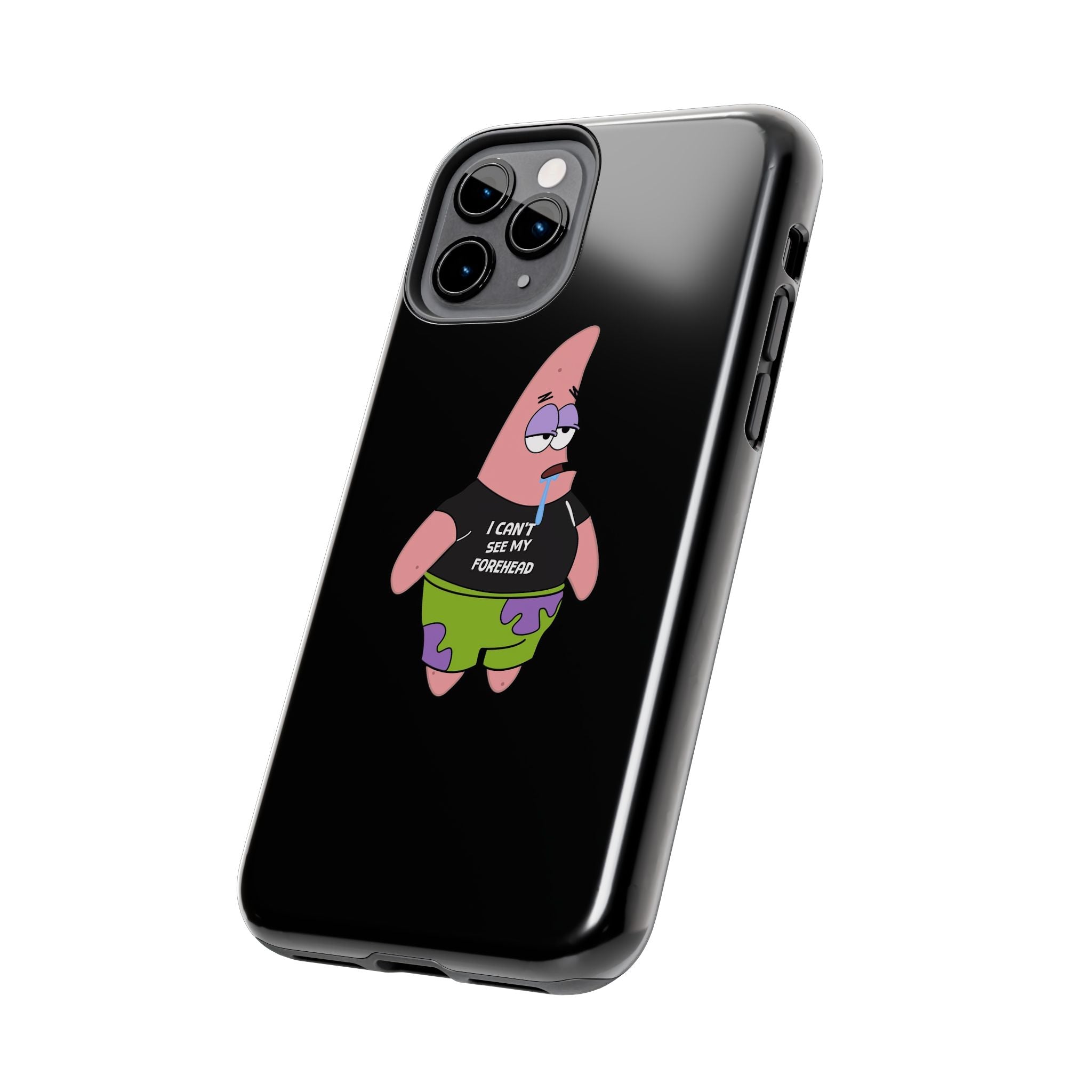 Patrick Star Phone Case — 'I Can't See My Forehead' Cartoon Protective Case