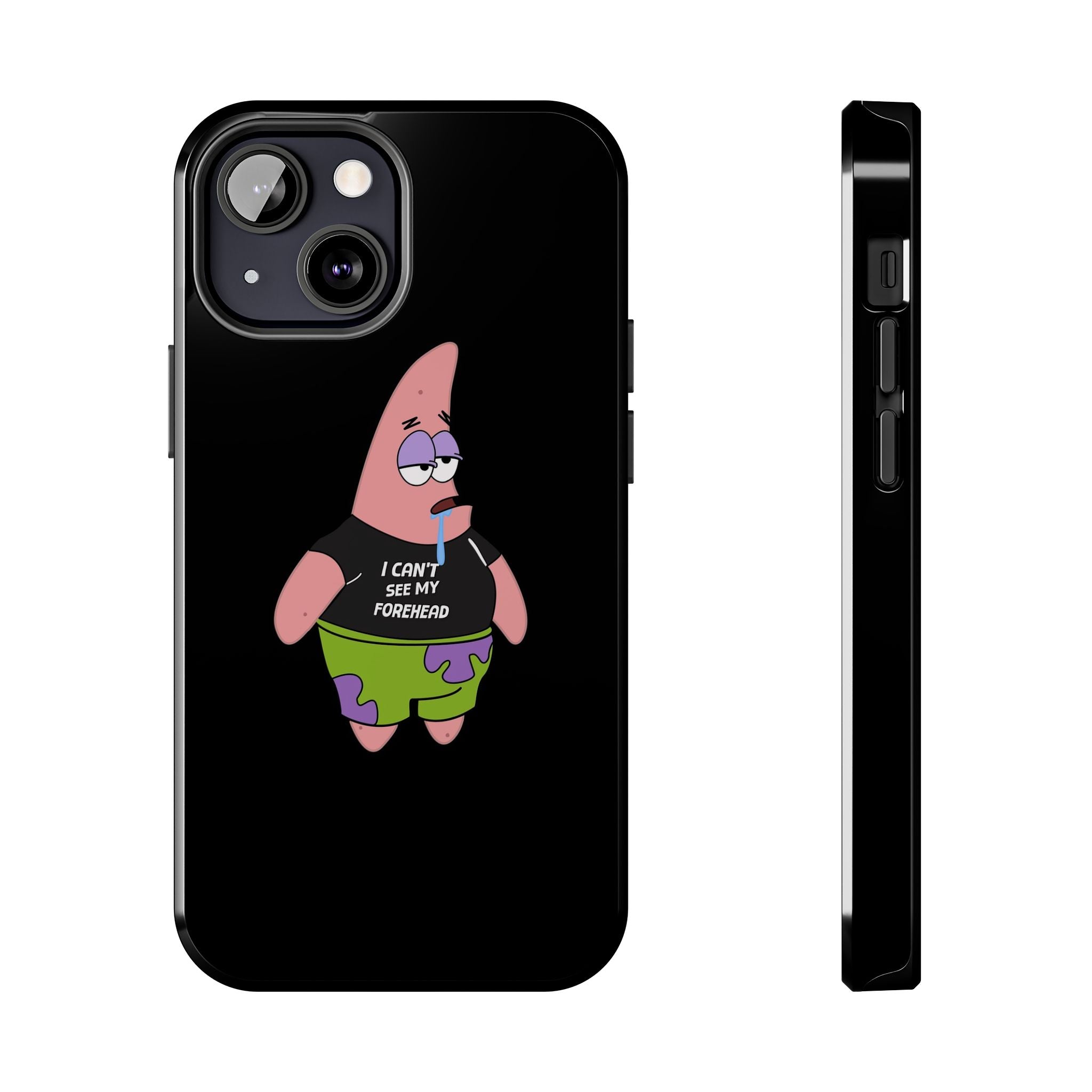 Patrick Star Phone Case — 'I Can't See My Forehead' Cartoon Protective Case