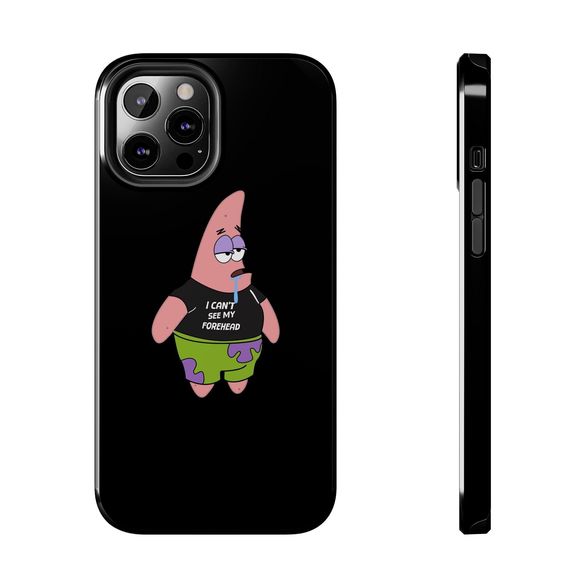 Patrick Star Phone Case — 'I Can't See My Forehead' Cartoon Protective Case