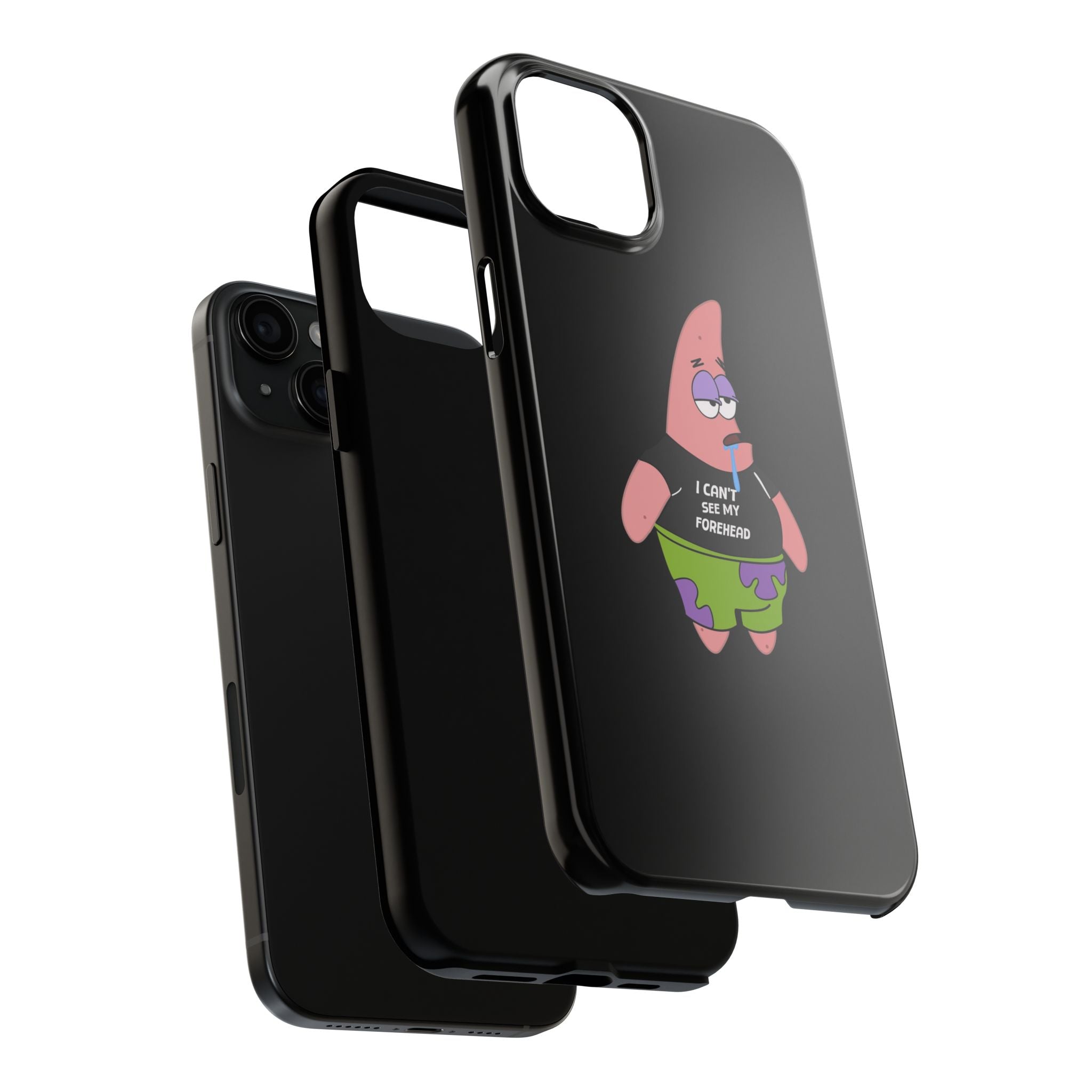 Patrick Star Phone Case — 'I Can't See My Forehead' Cartoon Protective Case