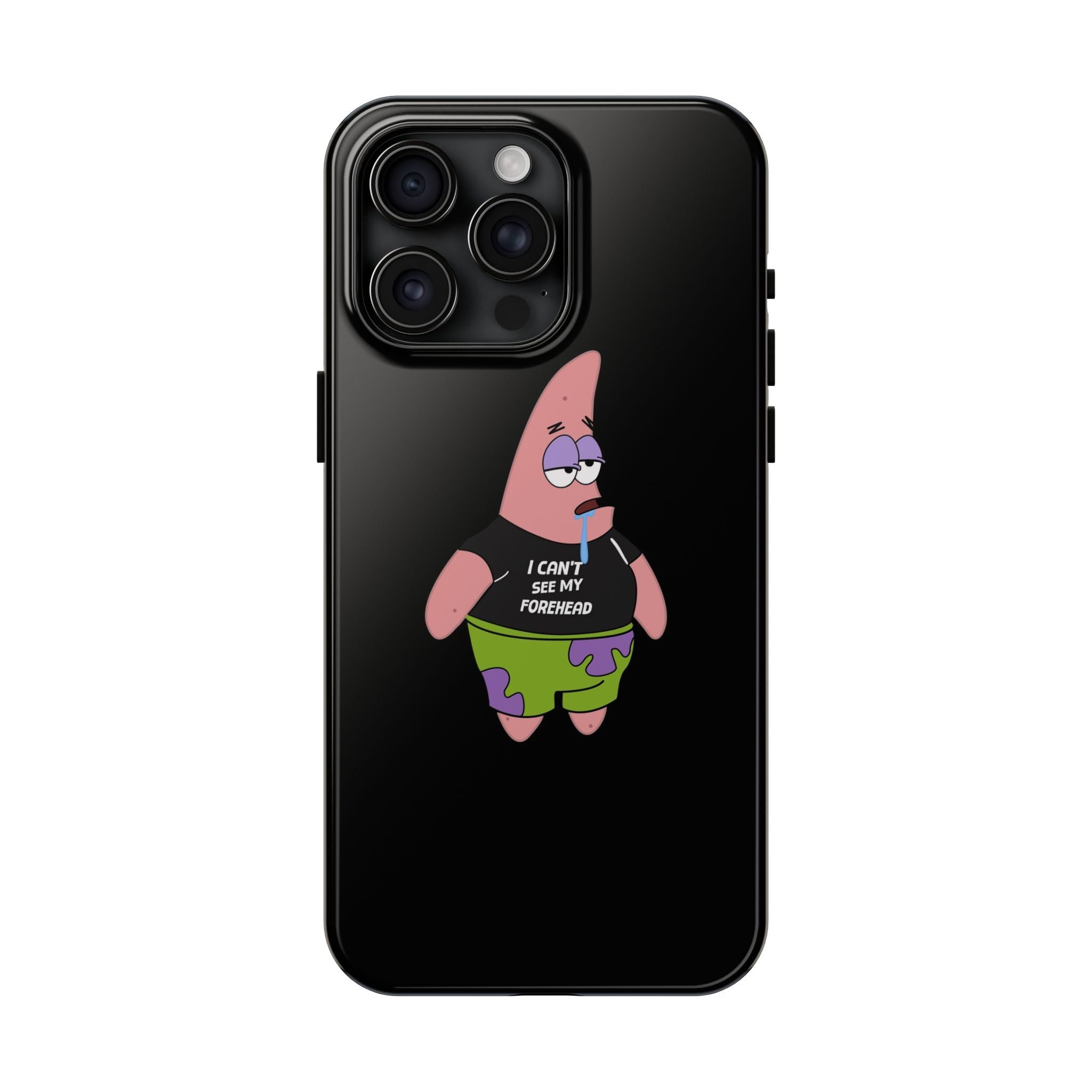 Patrick Star Phone Case — 'I Can't See My Forehead' Cartoon Protective Case