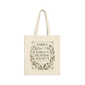 Emily's Reading Society Tote Bag | Floral Wreath Book Club Design
