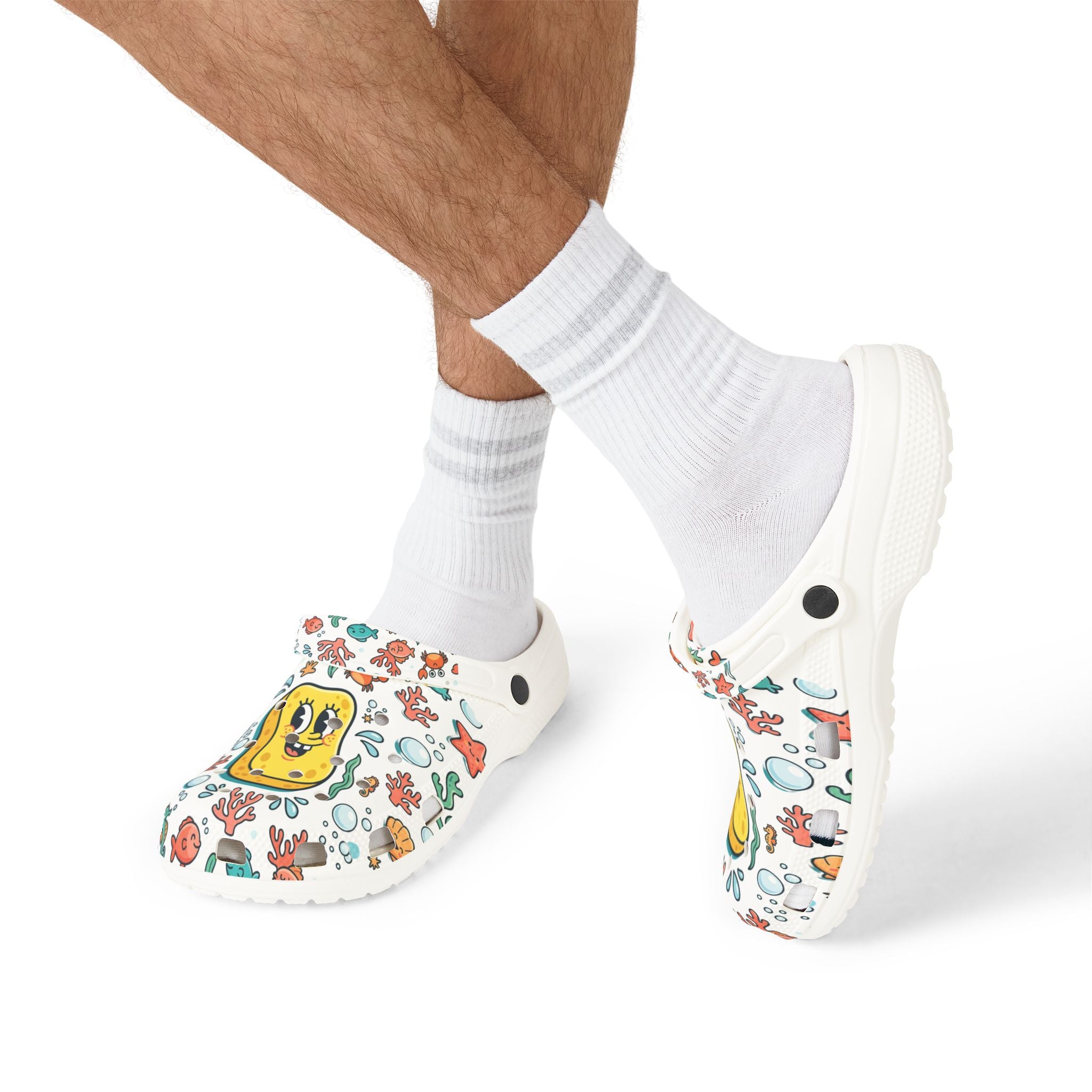 Smiley Sponge Cartoon Clogs | EVA Foam Rubber Shoes