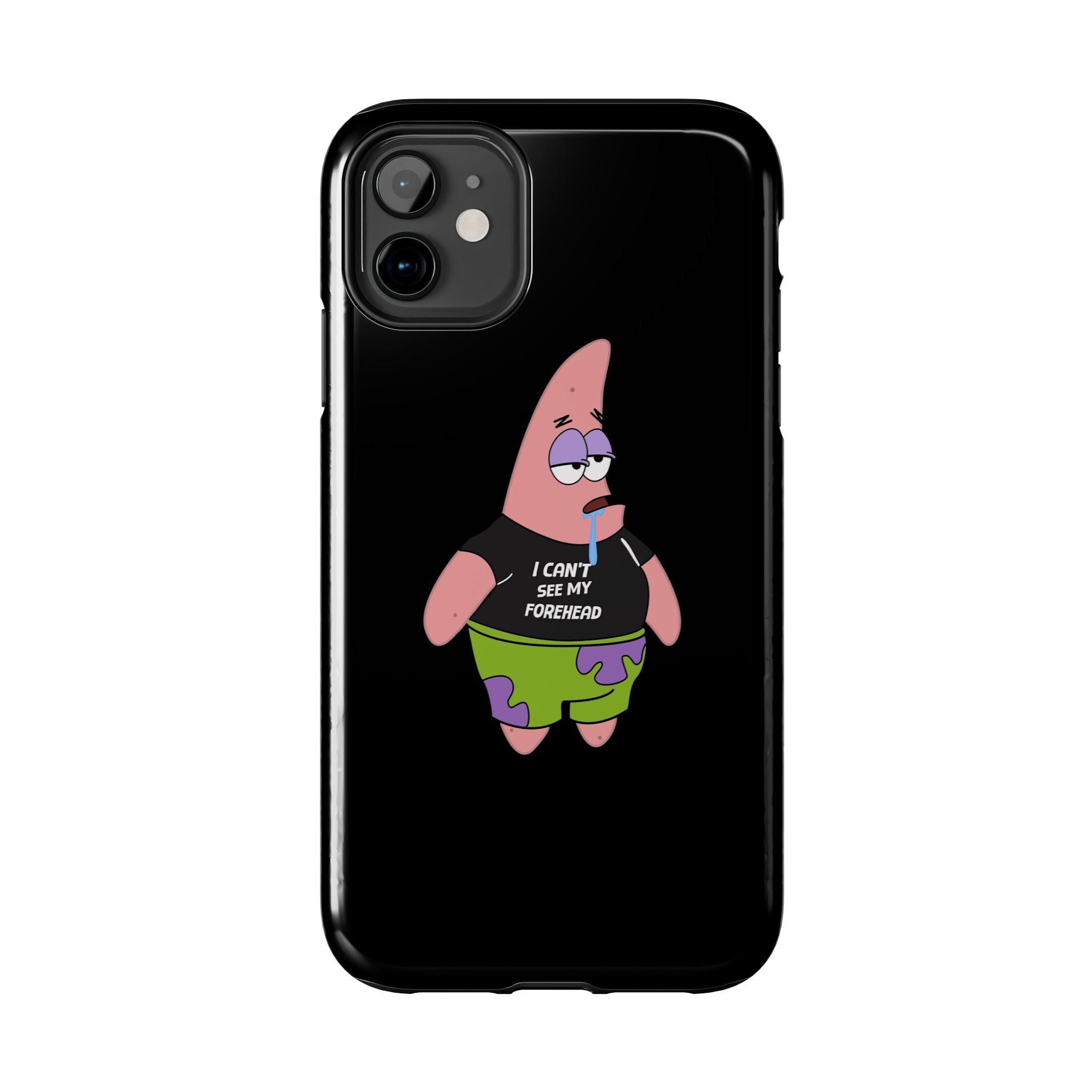 Patrick Star Phone Case — 'I Can't See My Forehead' Cartoon Protective Case