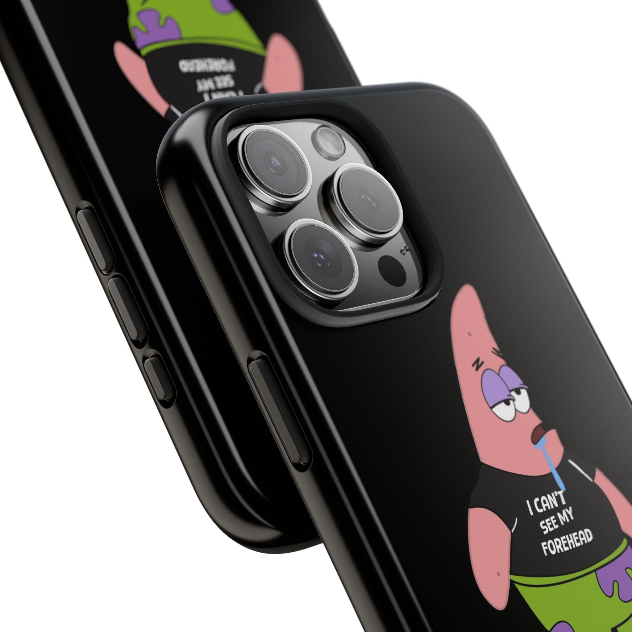 Patrick Star Phone Case — 'I Can't See My Forehead' Cartoon Protective Case