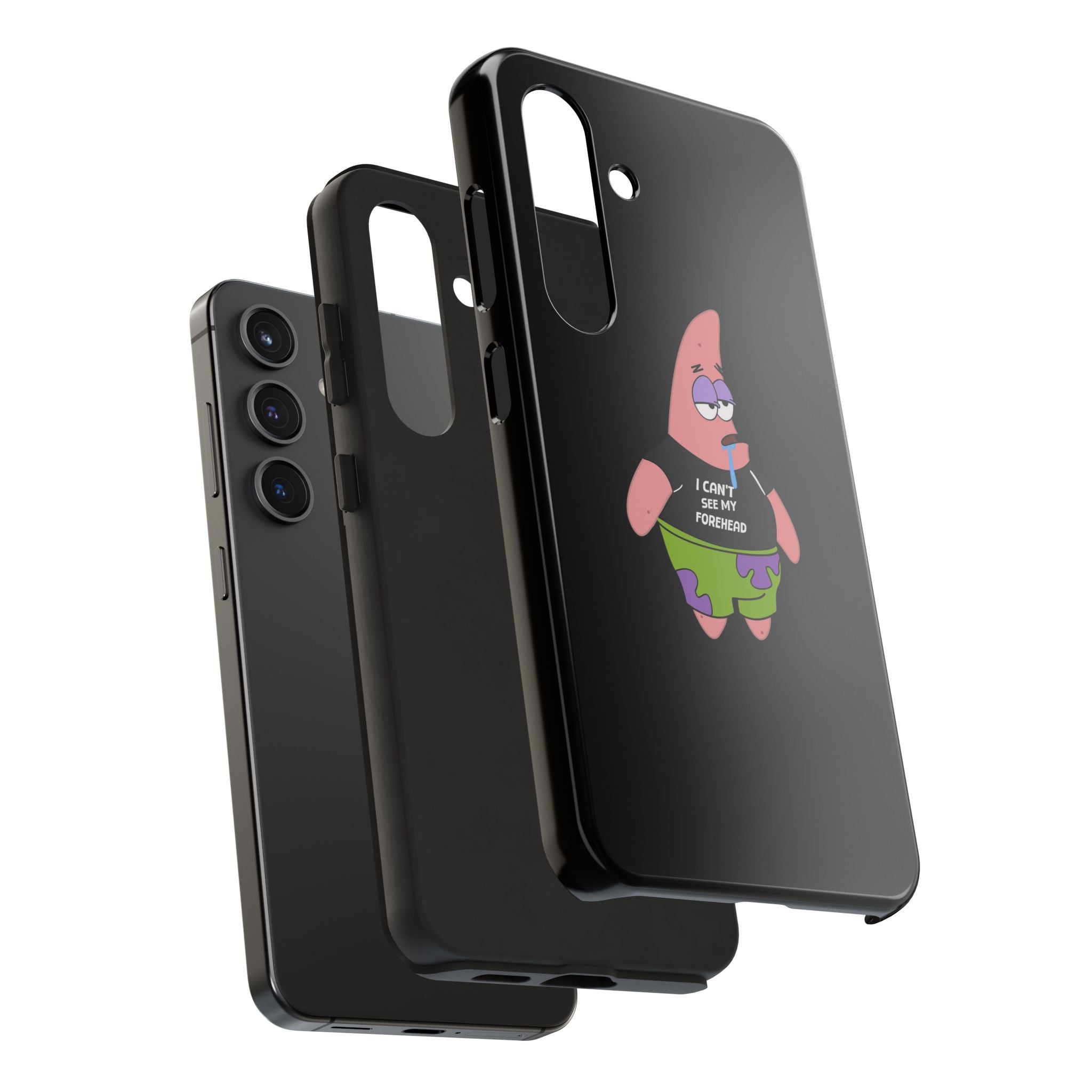 Patrick Star Phone Case — 'I Can't See My Forehead' Cartoon Protective Case