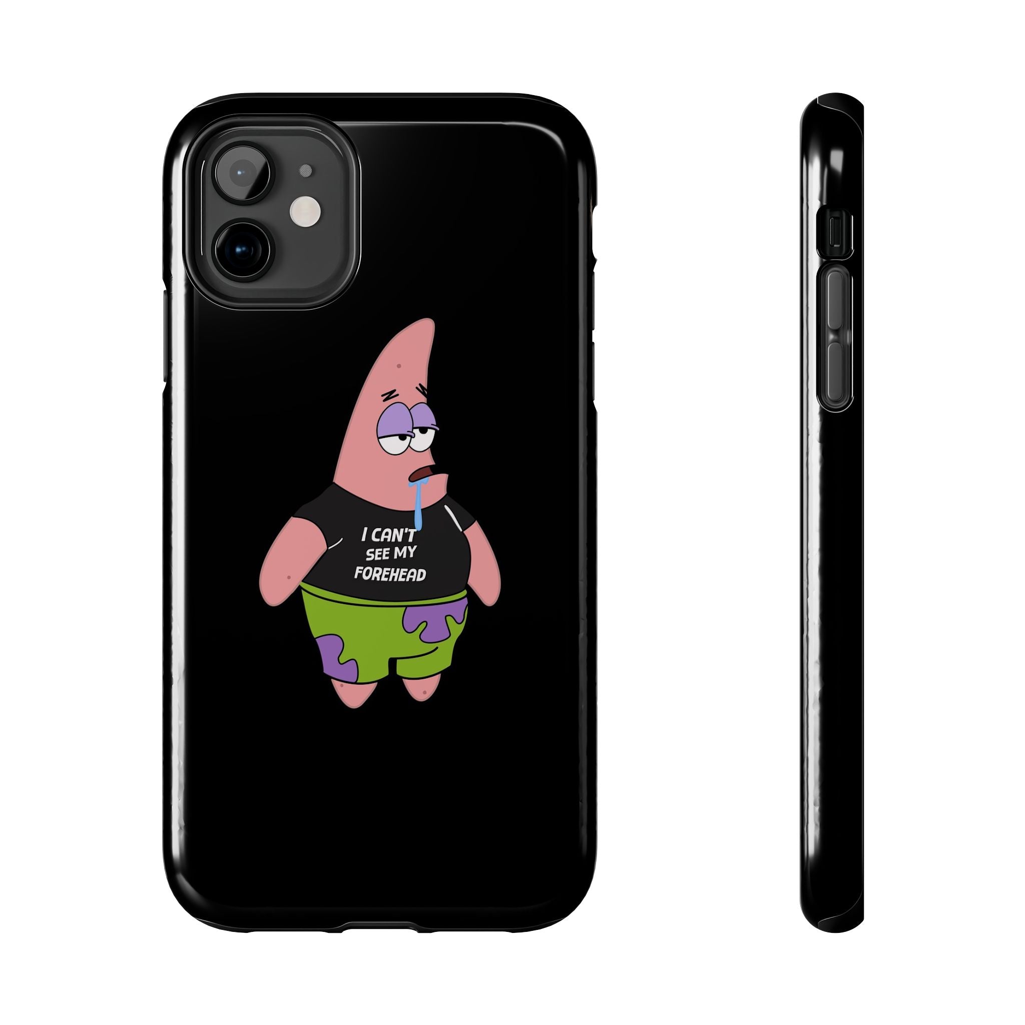 Patrick Star Phone Case — 'I Can't See My Forehead' Cartoon Protective Case