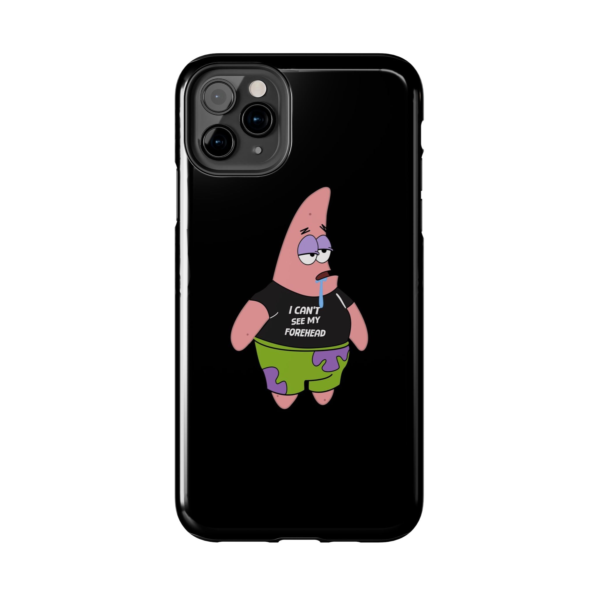 Patrick Star Phone Case — 'I Can't See My Forehead' Cartoon Protective Case