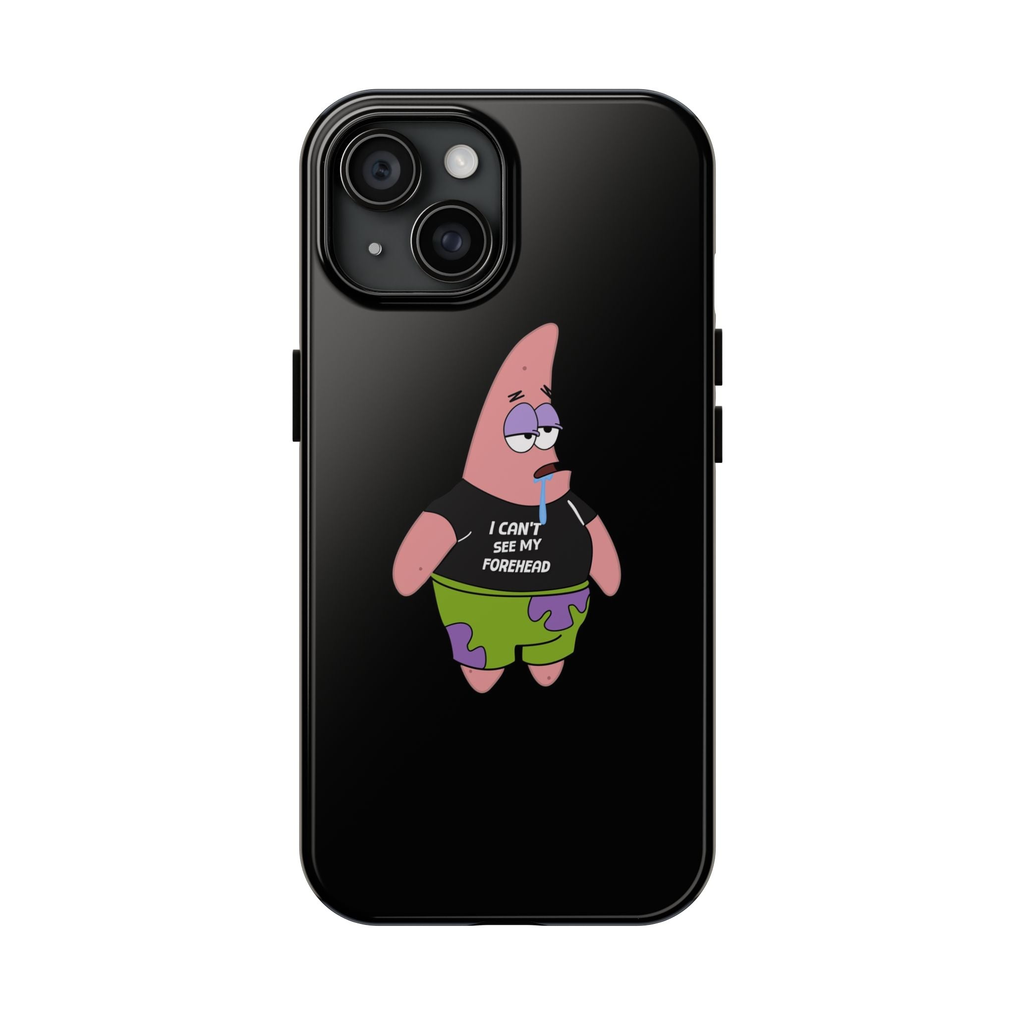 Patrick Star Phone Case — 'I Can't See My Forehead' Cartoon Protective Case