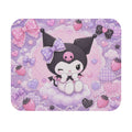 Kawaii Kuromi Purple Cute Mouse Pad — Pastel Bow & Hearts Desk Mat