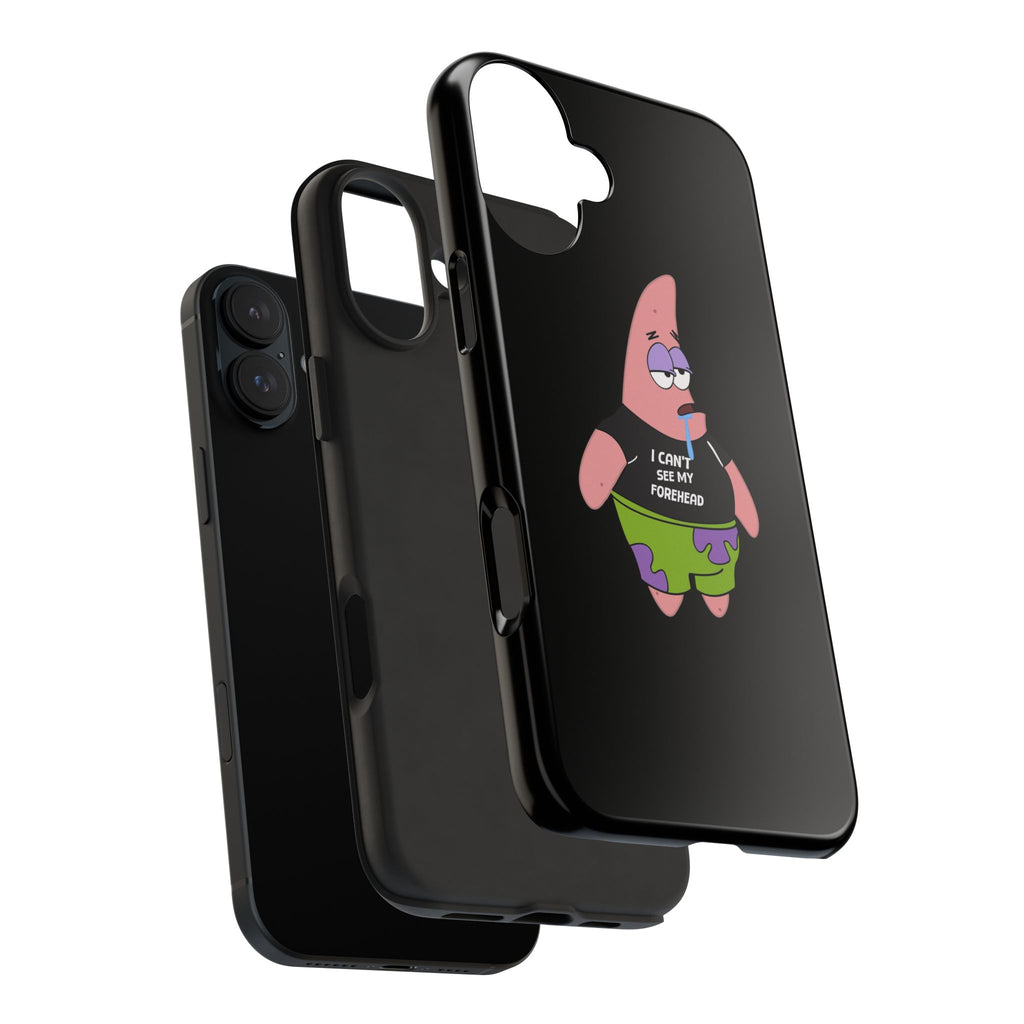 Patrick Star Phone Case — 'I Can't See My Forehead' Cartoon Protective Case