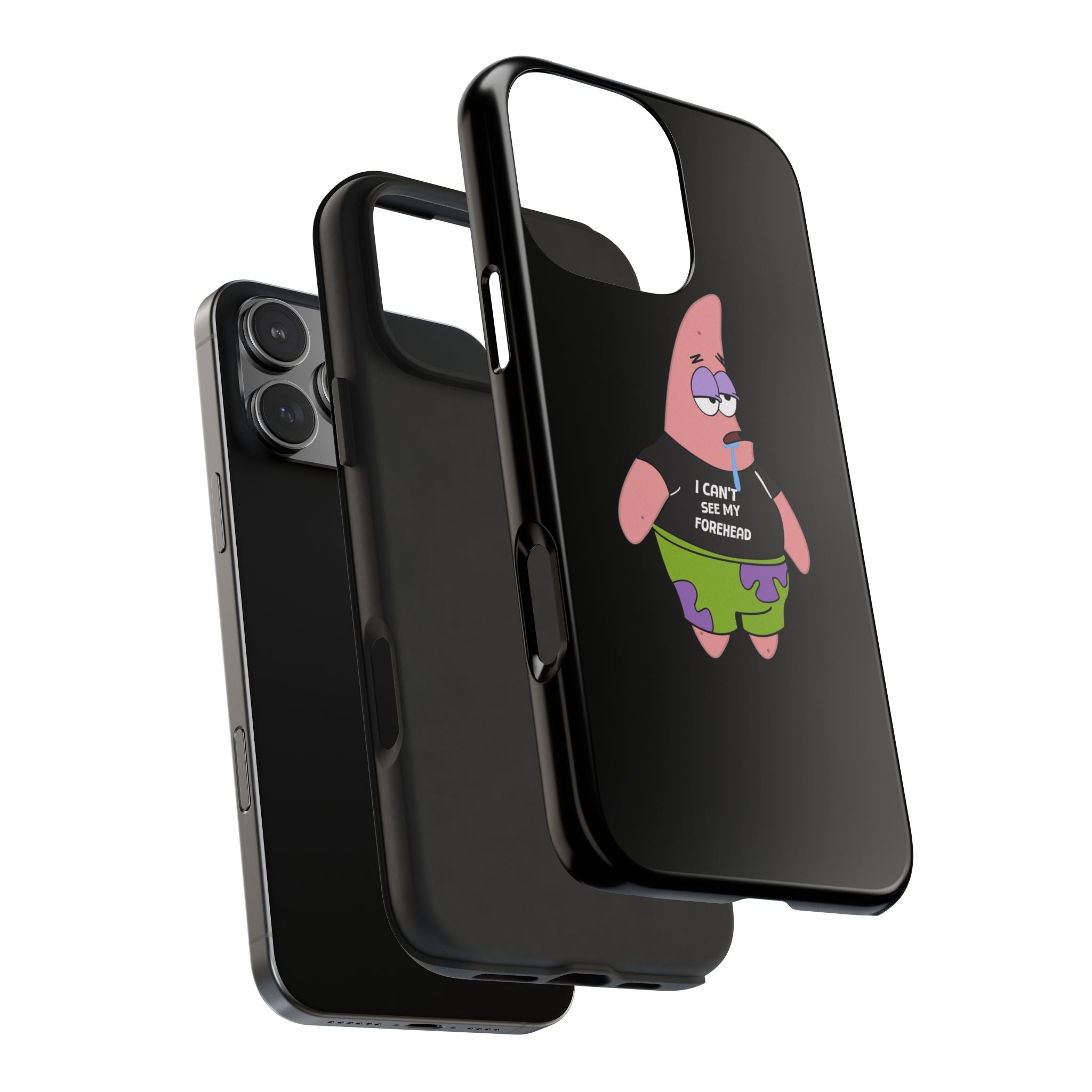 Patrick Star Phone Case — 'I Can't See My Forehead' Cartoon Protective Case
