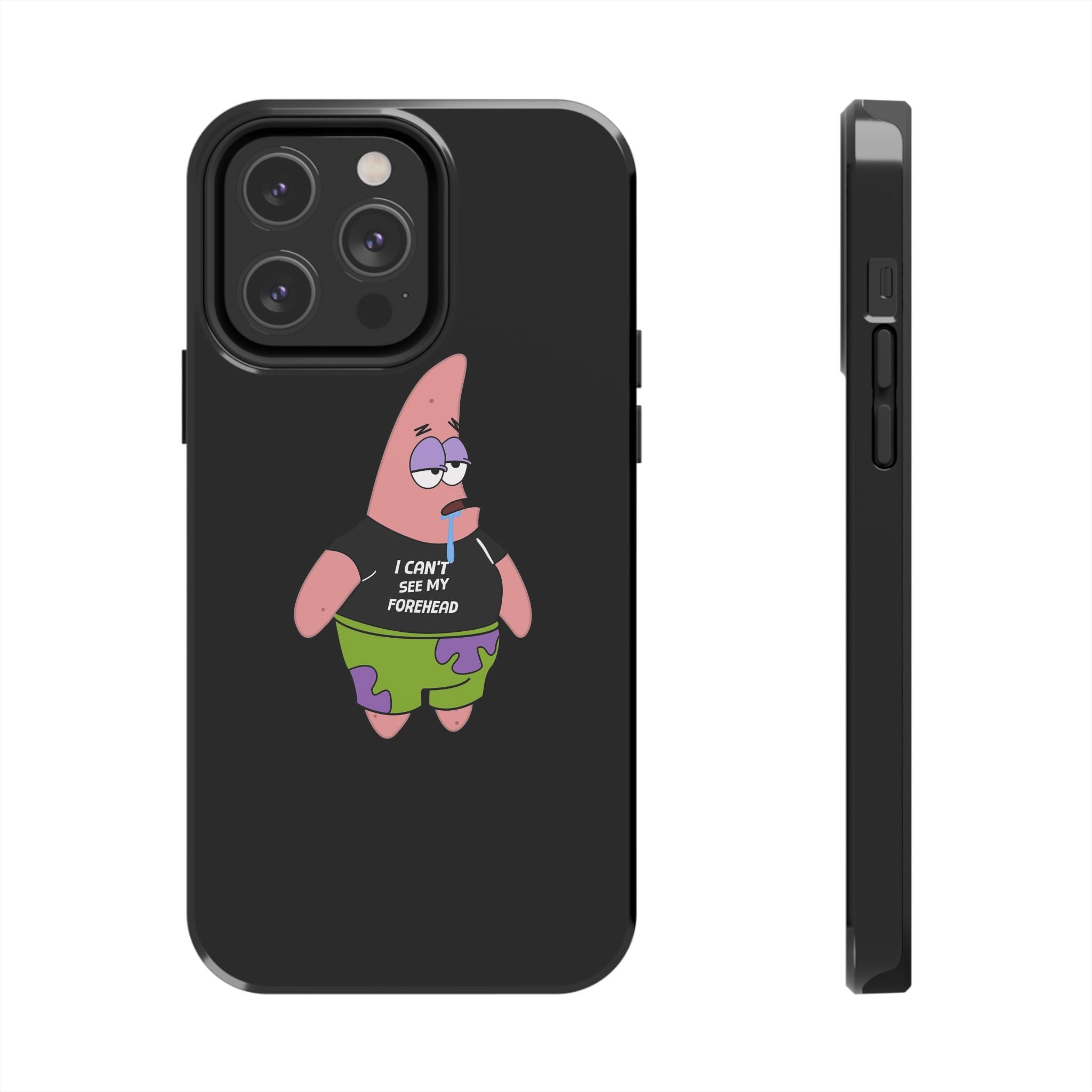 Patrick Star Phone Case — 'I Can't See My Forehead' Cartoon Protective Case