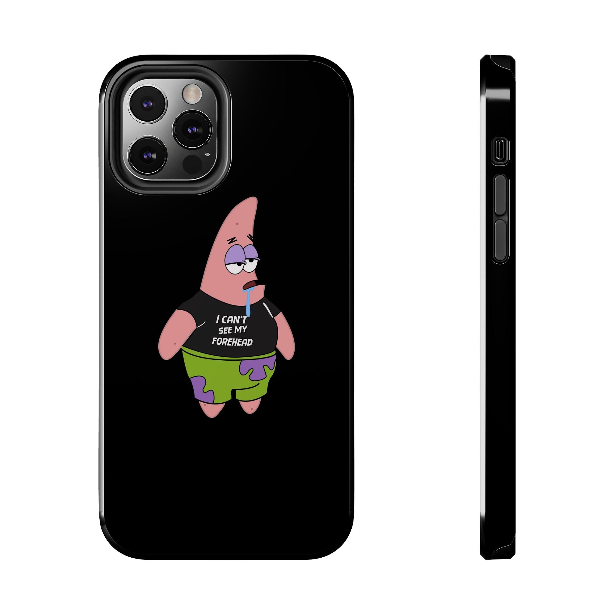 Patrick Star Phone Case — 'I Can't See My Forehead' Cartoon Protective Case