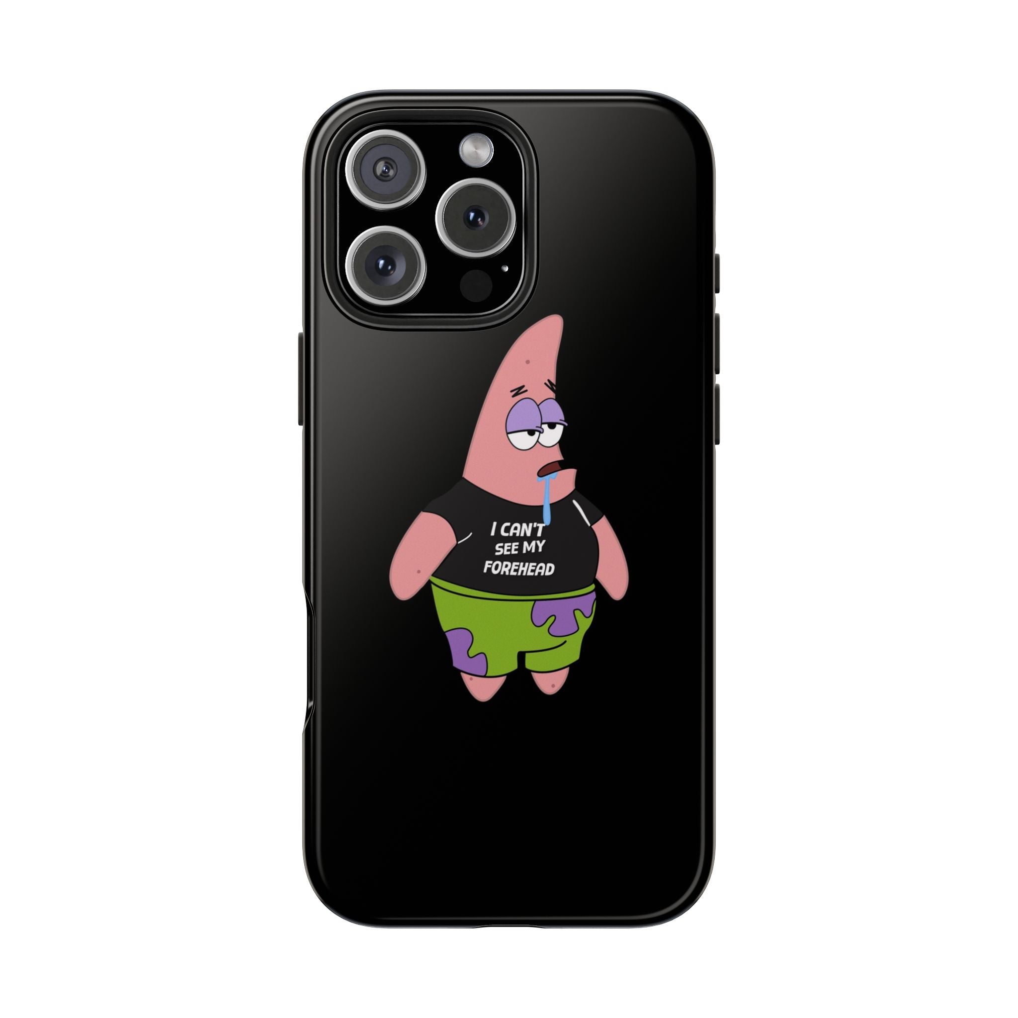 Patrick Star Phone Case — 'I Can't See My Forehead' Cartoon Protective Case