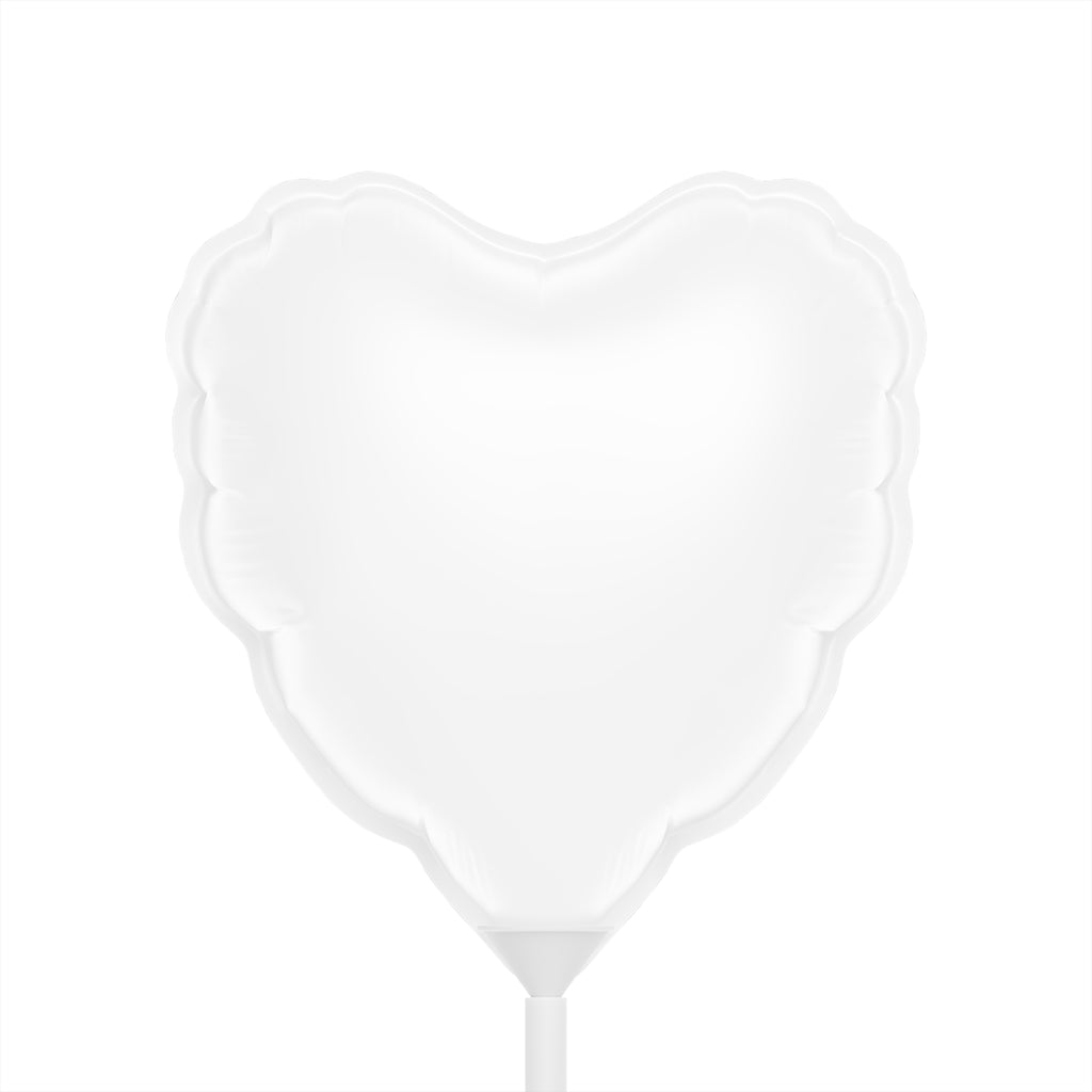 Custom Floral Happy Birthday Name Age Heart Balloon | 6"