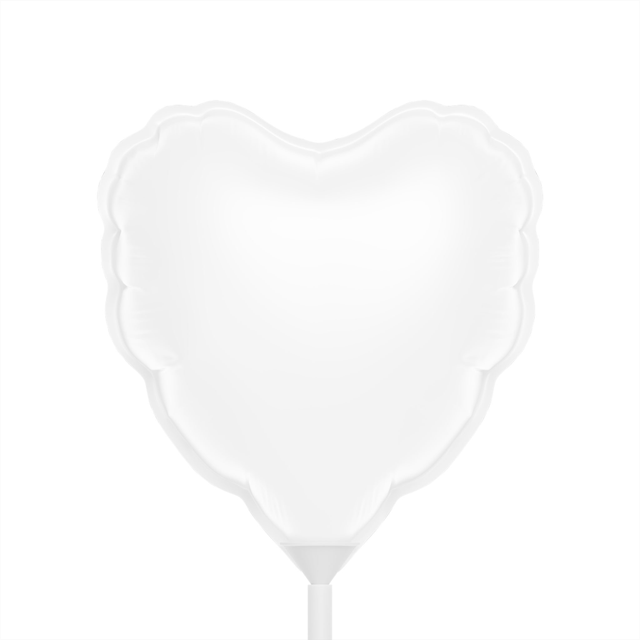 Custom Floral Happy Birthday Name Age Heart Balloon | 6"