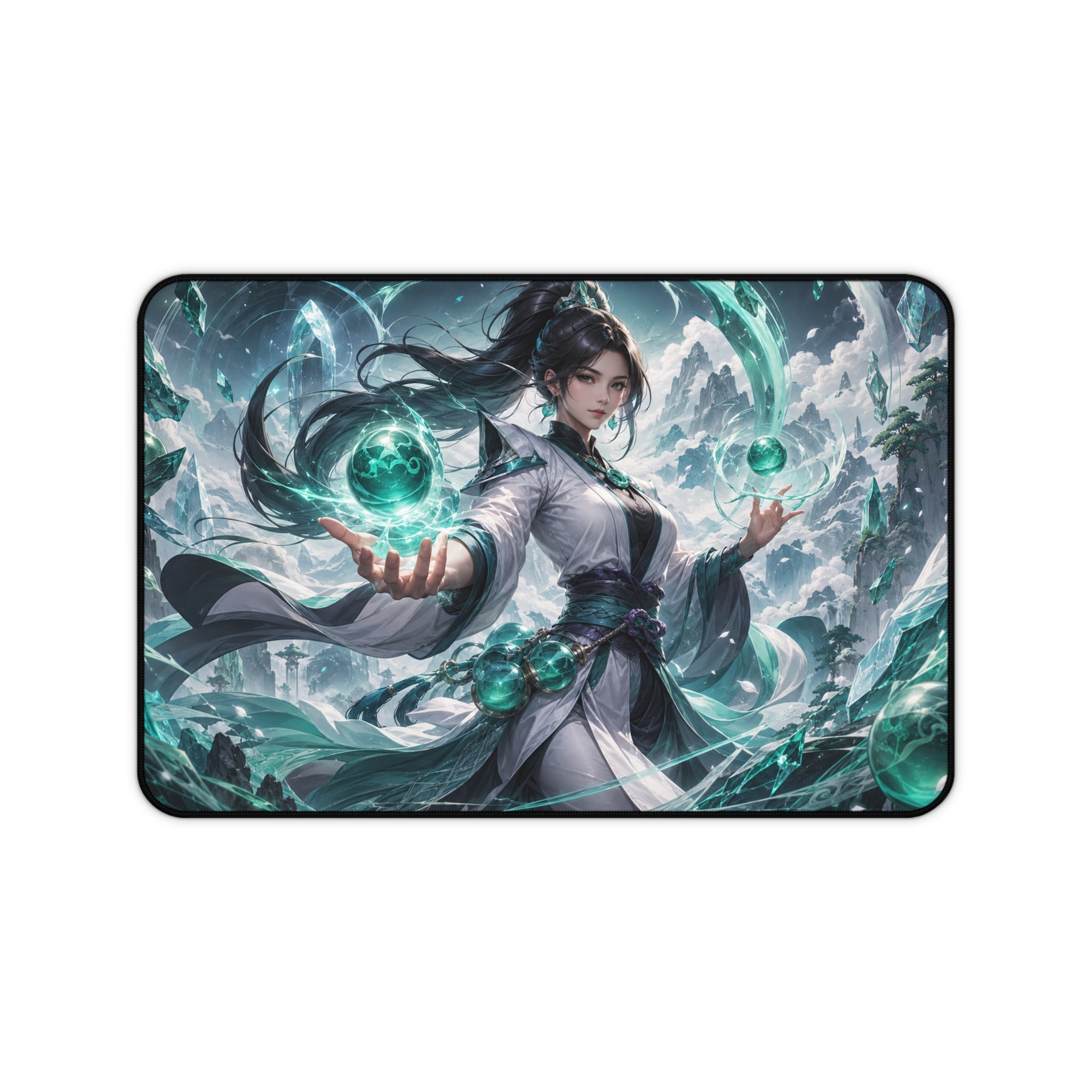 Mystic Sorceress Desk Mat — Fantasy Gaming Mouse Pad