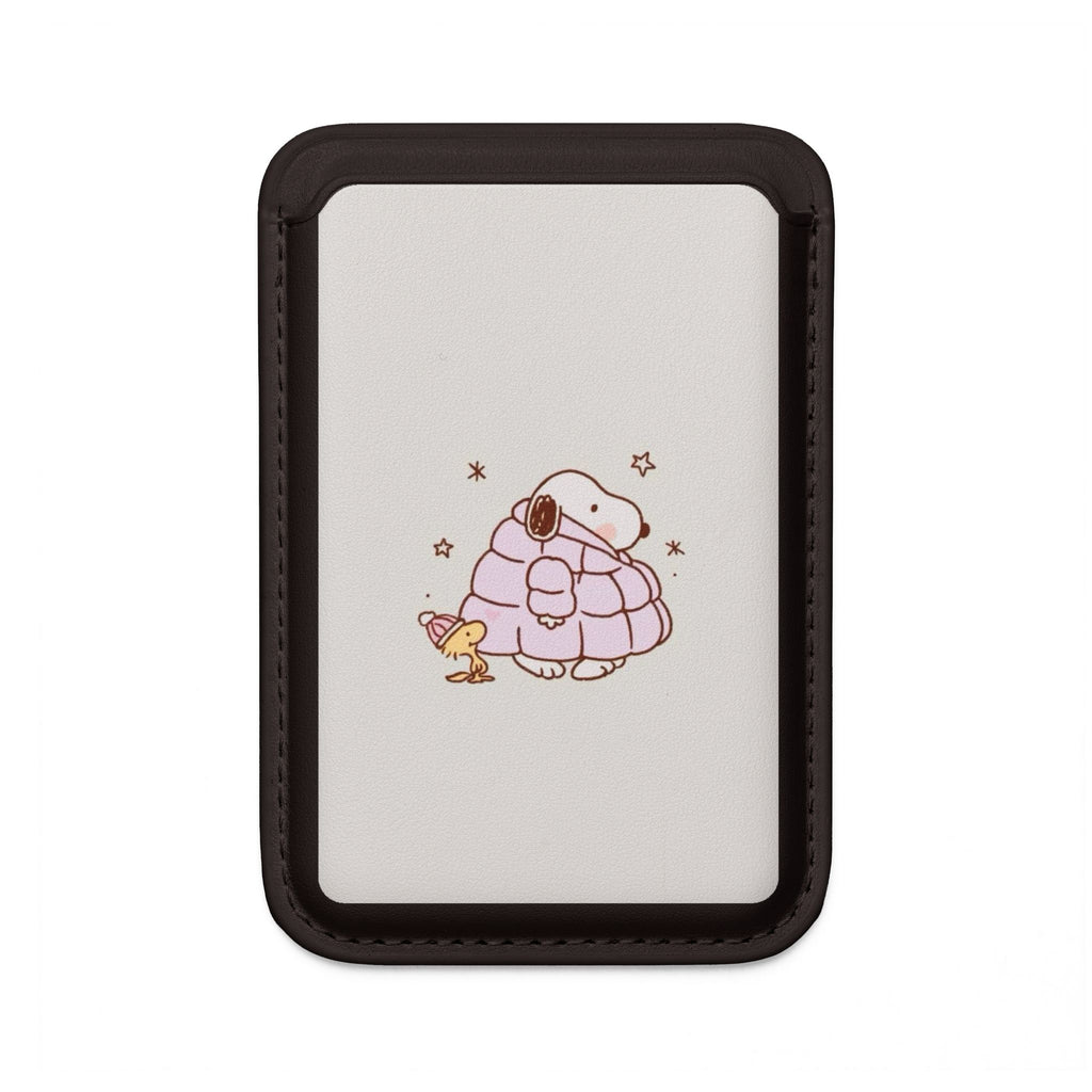 MagSafe Vegan Wallet — Cute Puffy Dog & Duck Card Holder