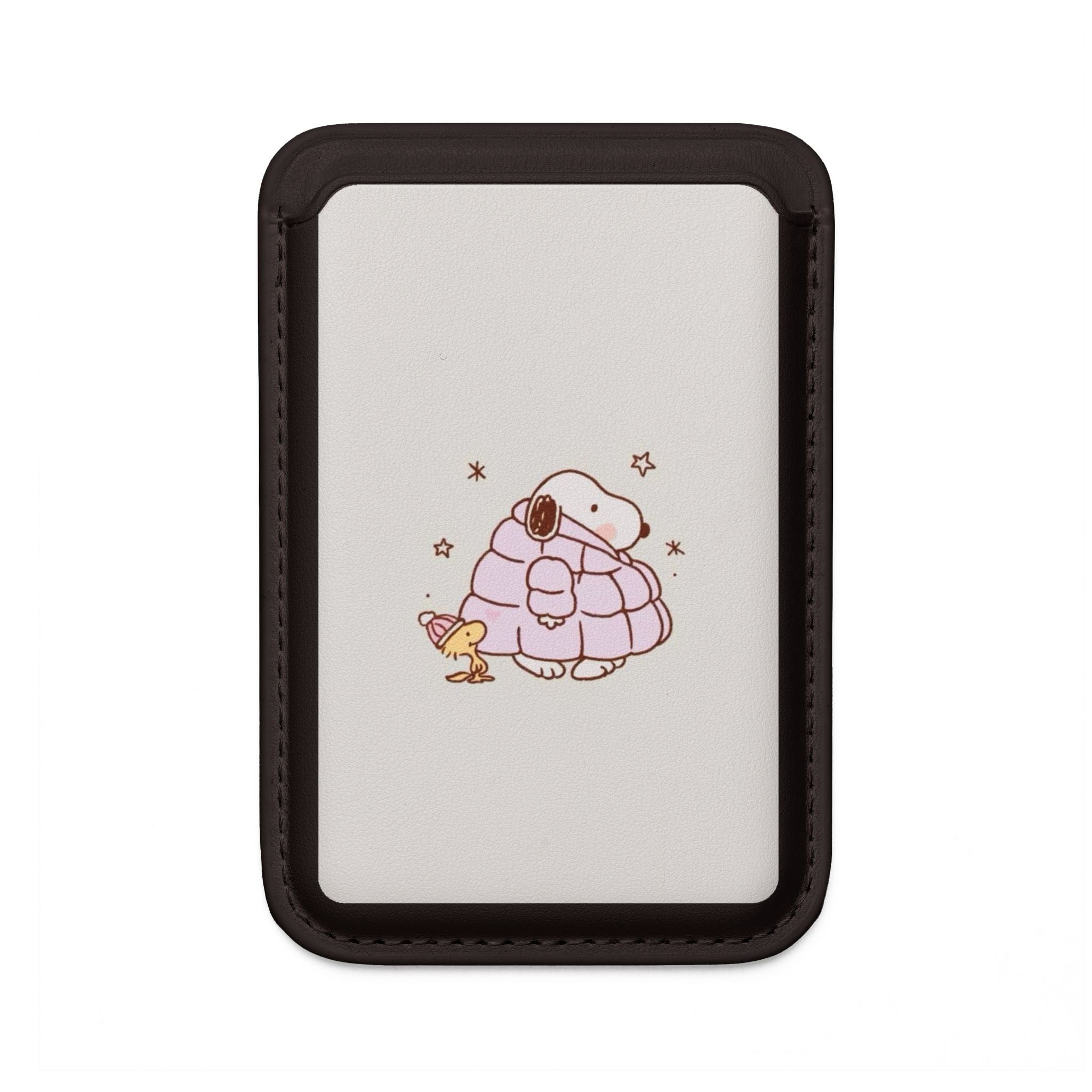 MagSafe Vegan Wallet — Cute Puffy Dog & Duck Card Holder